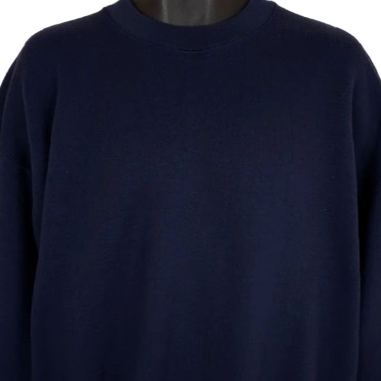 Vintage VINTAGE Bike Sweatshirt Mens 2XL Blue 90s Made In USA Shirt Crew Neck Sweatshirt Mens Blue 90s Bike Size US XXL / EU 58 / 5 - 2 Thumbnail