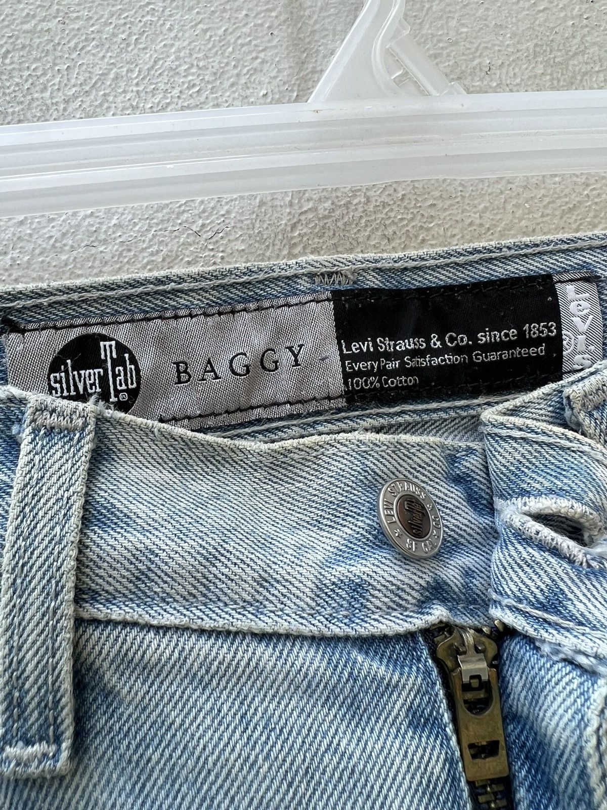 Levi's Vintage Levi’s Silvertab Dirty Mud Denim Baggy Jeans Size US 30 / EU 46 - 7 Thumbnail