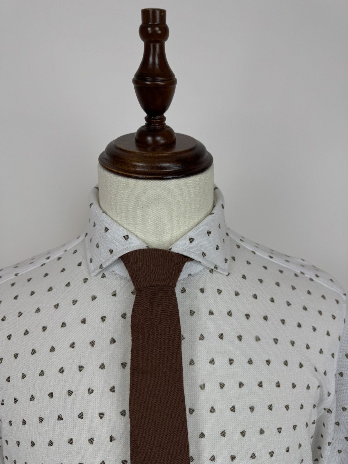 Saint Michael St. Michael Vintage wool ties Old money style brown tie Size ONE SIZE - 2 Thumbnail