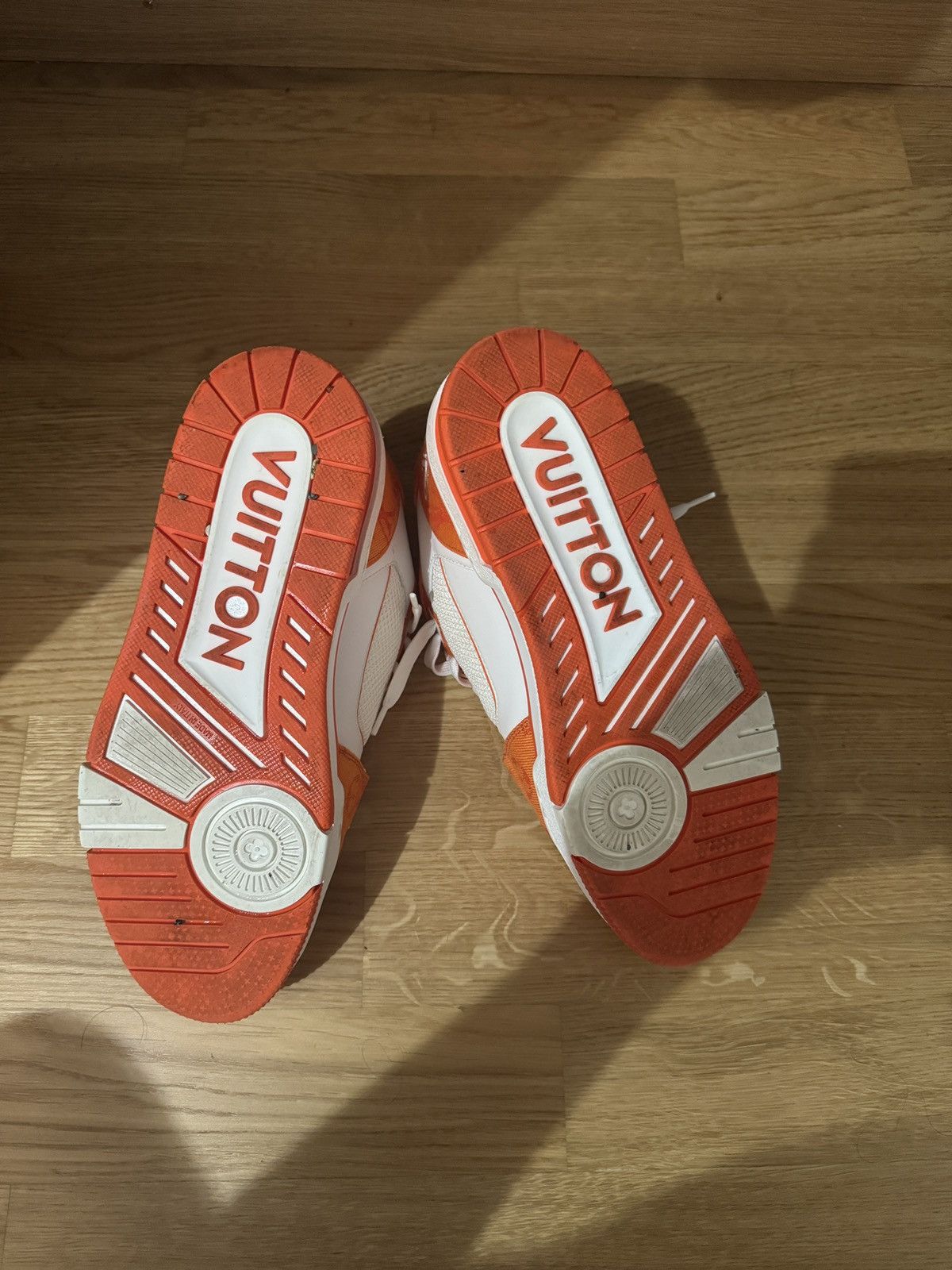 Louis Vuitton Louis Vuitton Sneaker Monogramm Denim Orange Size US 7 / EU 40 - 5 Thumbnail