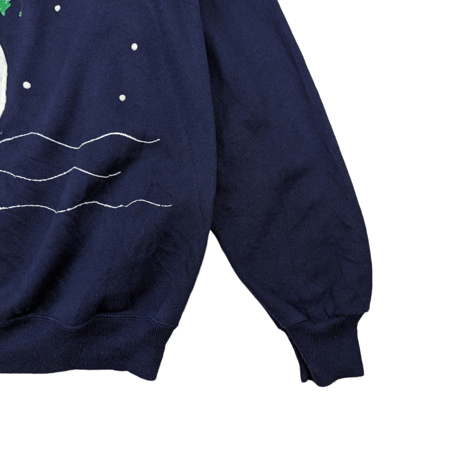 Hanes Vintage 90's HANES Custom Snowman Christmas New Year Jumper Size US L / EU 52-54 / 3 - 6 Thumbnail