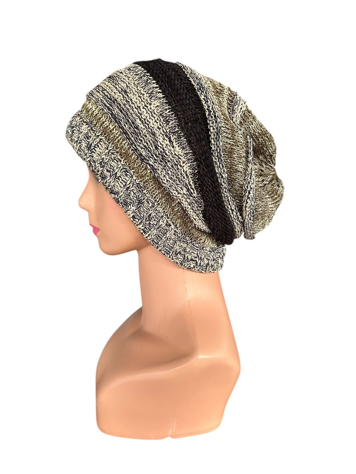 Japanese Brand × Kapital × Vintage Crochet Knitted Handmade Beanie Hats Size ONE SIZE - 4 Thumbnail