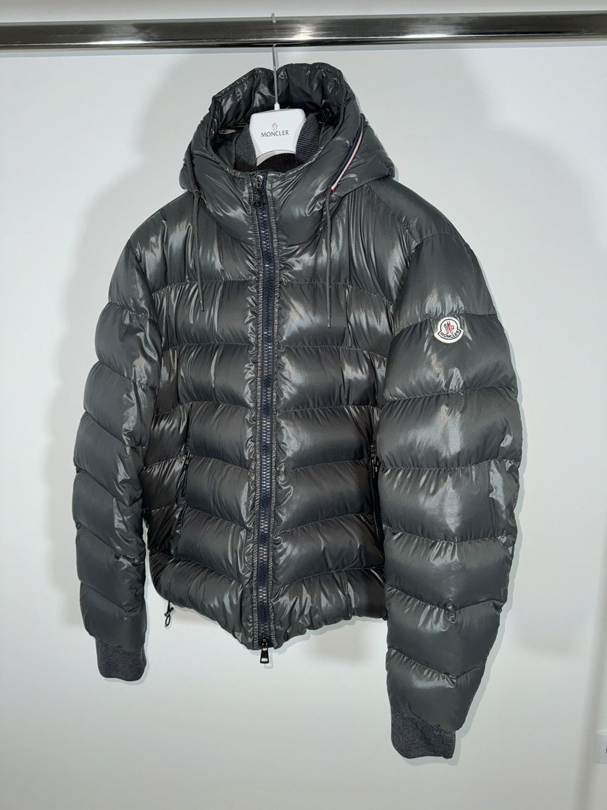 Moncler Moncler jacket Aubert size 7 (XXL) grey Size US XXL / EU 58 / 5 - 2 Thumbnail