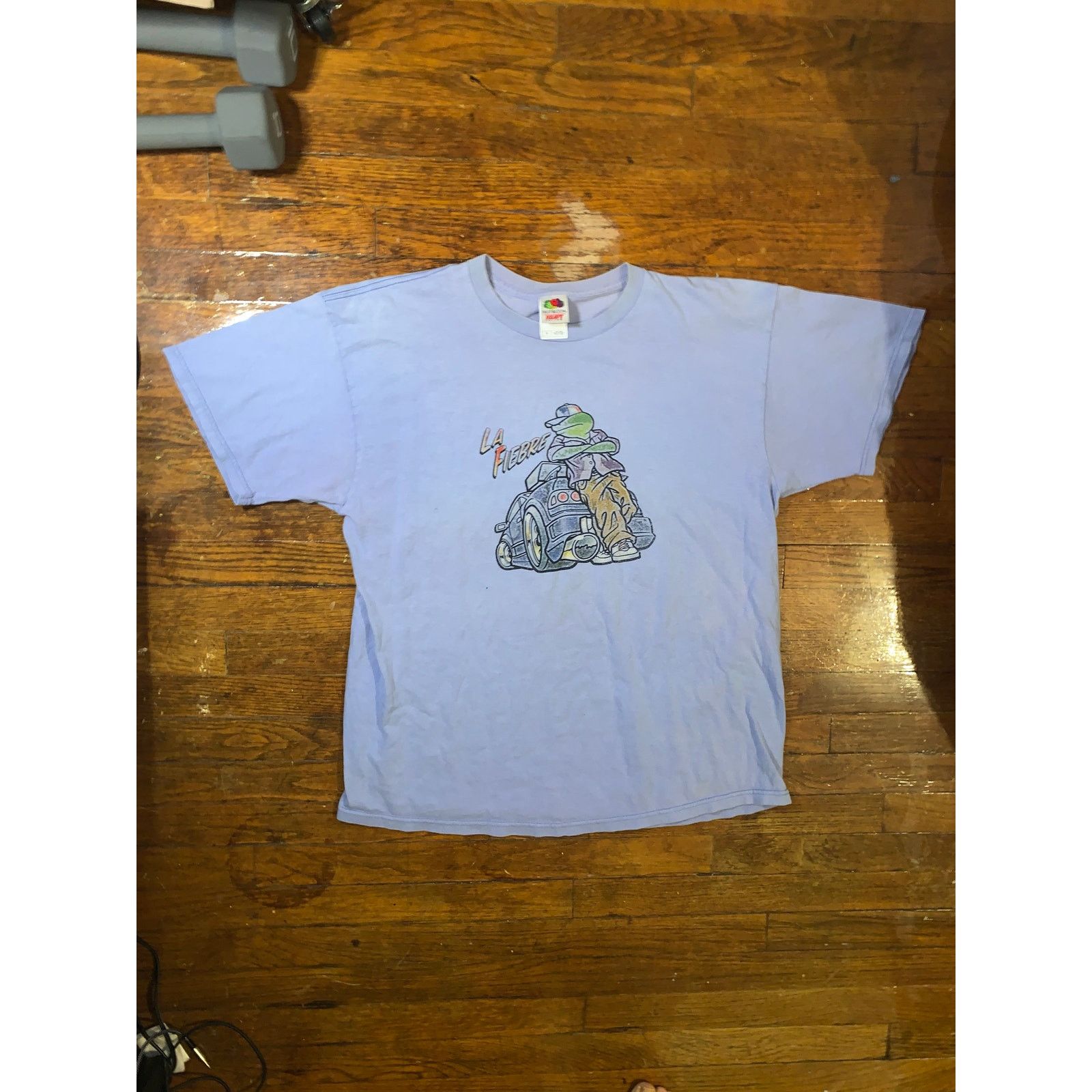 Fruit Of The Loom × Other La Fiebre Frog Car Graphic T Shirt XL Blue Fruit of the Loom Size US XL / EU 56 / 4 - 2 Thumbnail