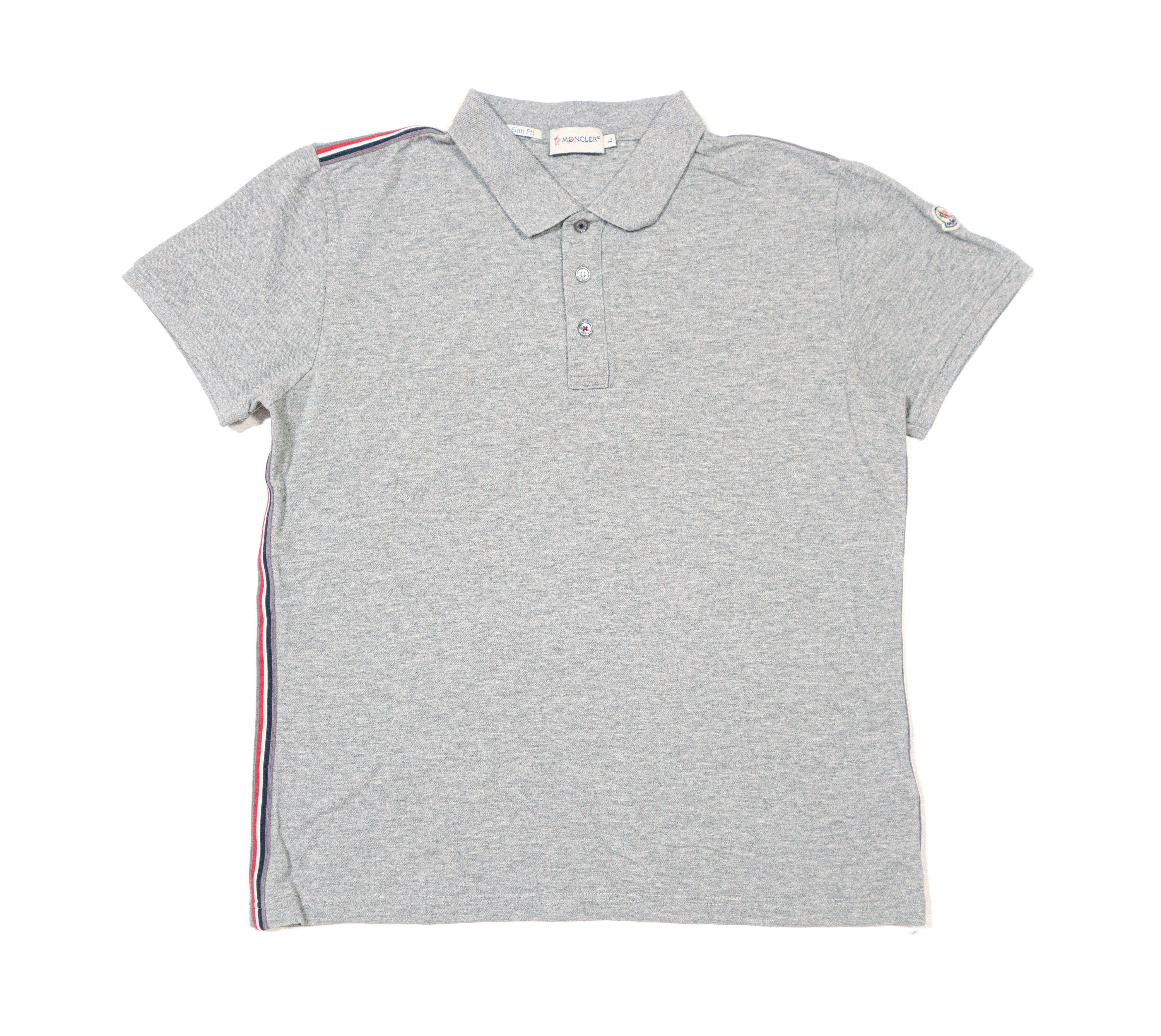 Moncler Logo Stripes Polo Size US L / EU 52-54 / 3 - 1 Thumbnail