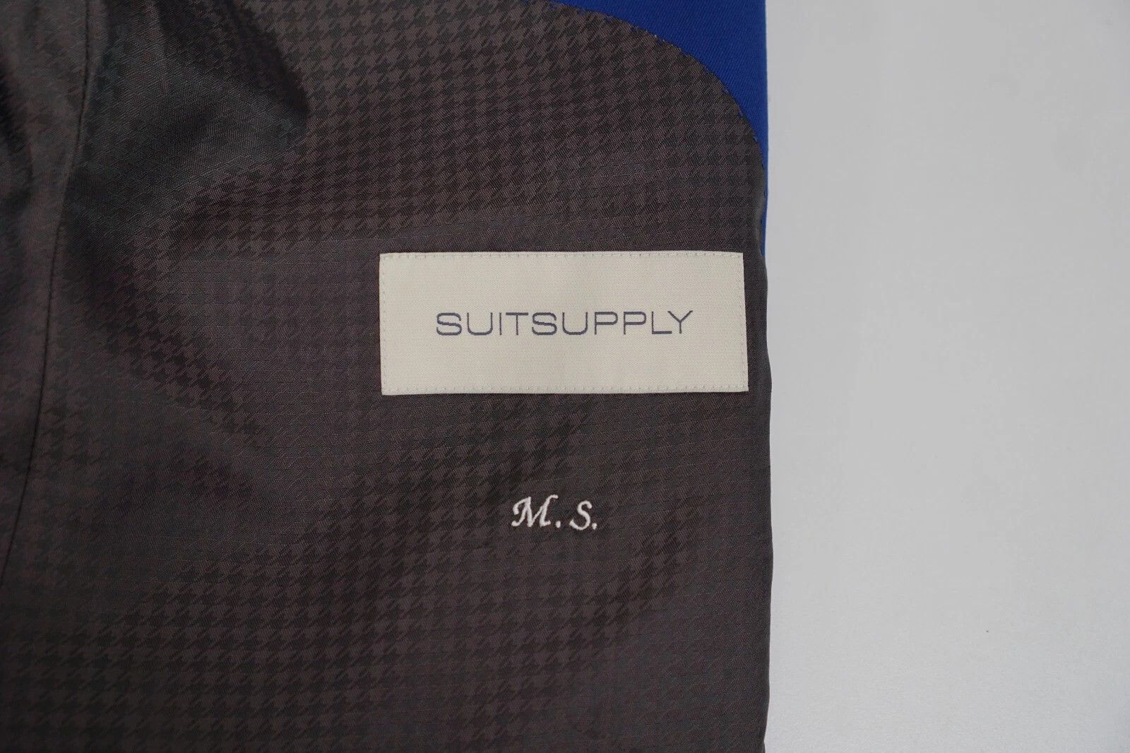 Suitsupply Men Suitsupply La Spalla Ariston Blue Wool Size 29 UK/US48S Size 48S - 5 Thumbnail