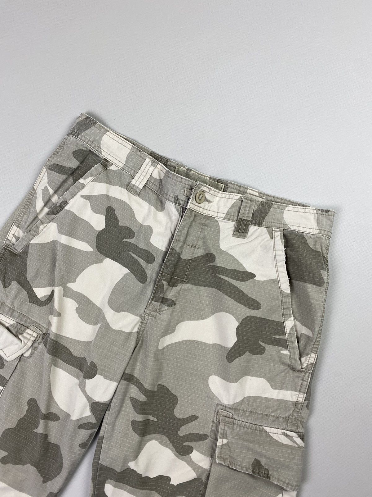Schott Schott vintage men’s military cargo camo rip stop shorts Size US 32 / EU 48 - 4 Thumbnail