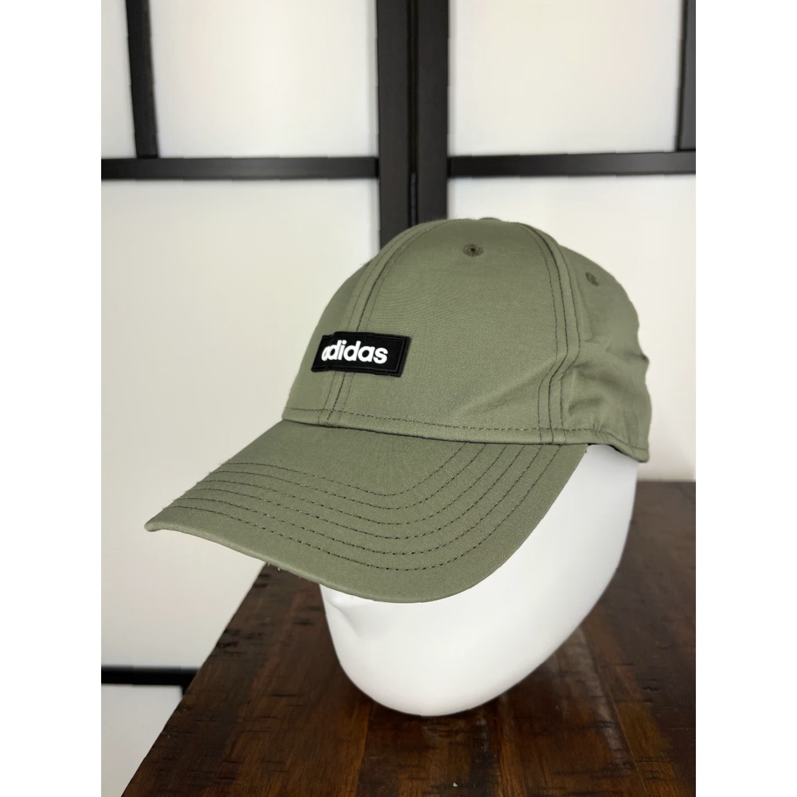 Adidas Adidas Hat Cap Fitted Adult One Size Green Polyester Blend Stretch A-Flex Golf Hat Mens Size ONE SIZE - 4 Thumbnail