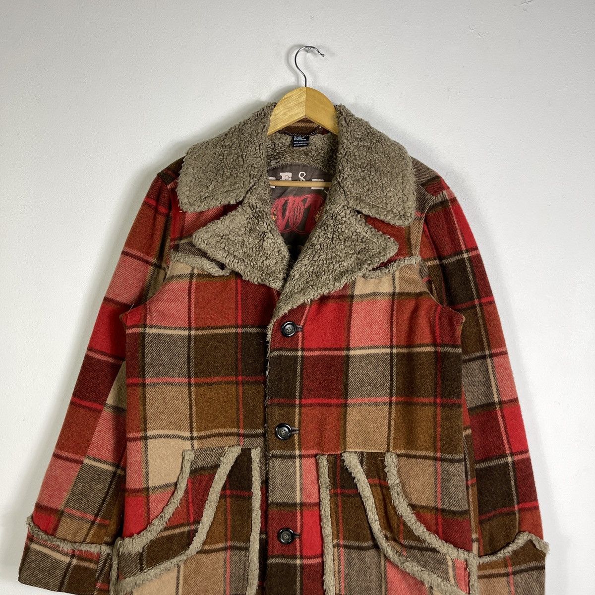 Diesel Vintage Diesel Core Wool Plaid Mountain Sherpa Ranch Coat Size US M / EU 48-50 / 2 - 4 Thumbnail