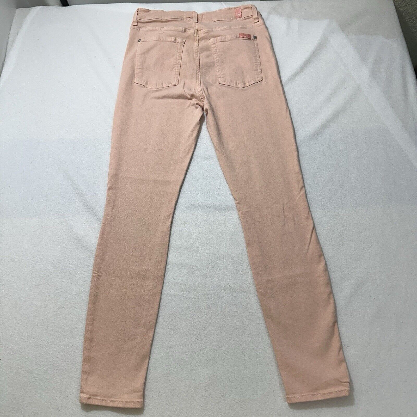 7 For All Mankind 7 For All Mankind 29 Peach Light Pink Skinny Jeans Mid Rise Size 28" / US 6 / IT 42 - 7 Thumbnail