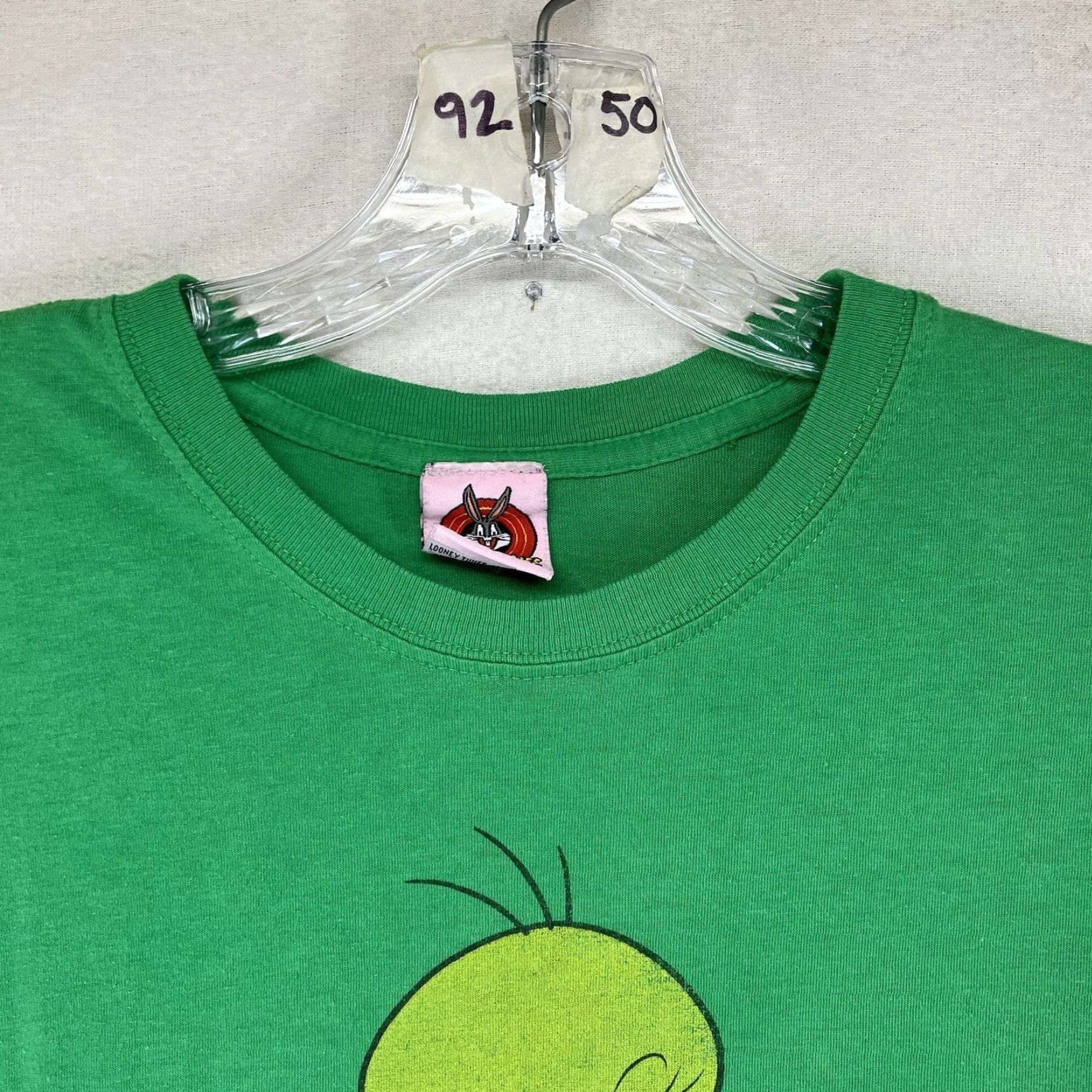 Vintage VINTAGE Warner Bros Tweety Bird T Shirt Grunge Punk 1990s Green XS/S Adult Women 34 in Chest 24 in SHL-GRUNGE Women/Girls Size XS / US 0-2 / IT 36-38 - 5 Thumbnail