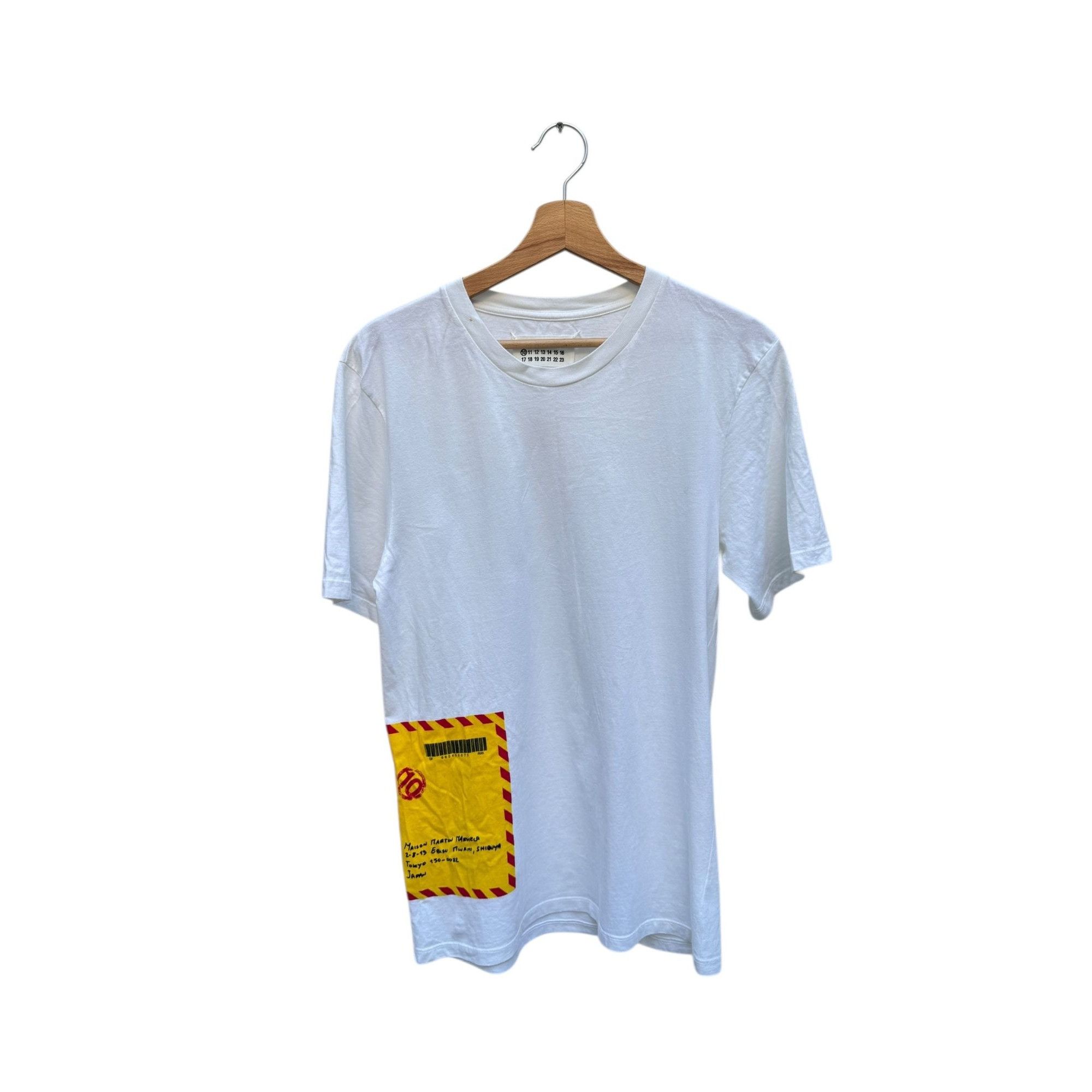 Maison Margiela Spring/Summer 2008 “Speedy Service” Stamp White T-Shirt Size US S / EU 44-46 / 1 - 1 Thumbnail