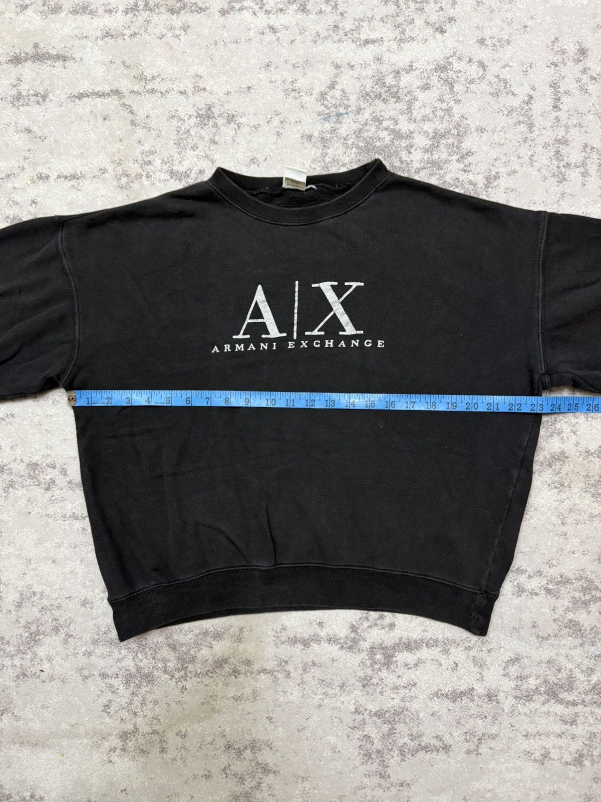 Armani Exchange Armani Exchange Biglogo Cropped Sweatshirt Size L / US 10 / IT 46 - 12 Thumbnail