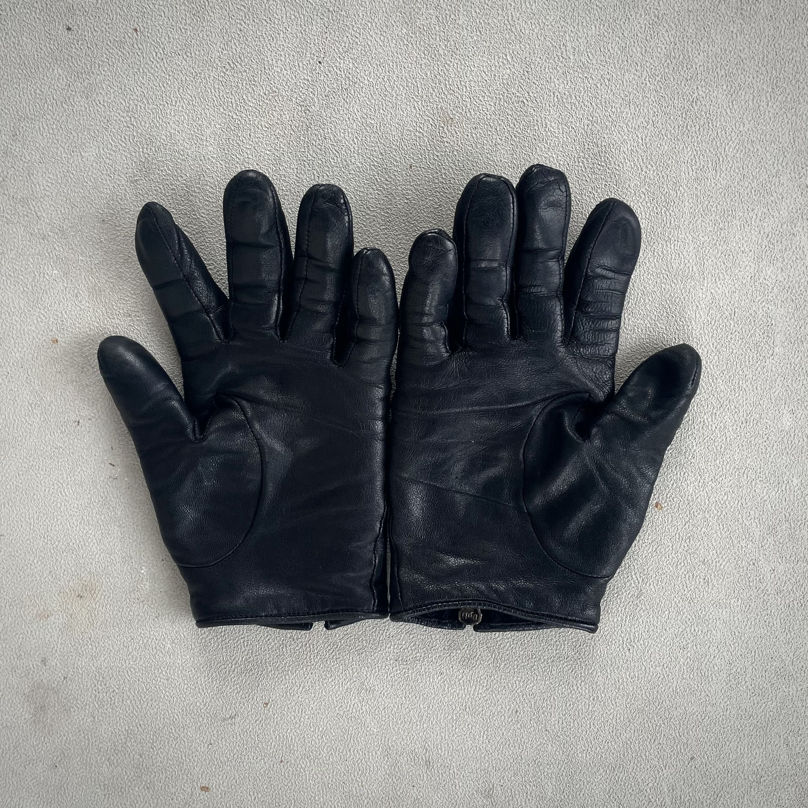 Maison Margiela Line 10 Leather Zip Up Gloves Size ONE SIZE - 5 Thumbnail