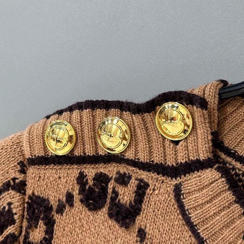 Gucci Gucci Double G full-print gold button dress 2506-Nextarrow Size XS / US 0-2 / IT 36-38 - 3 Thumbnail