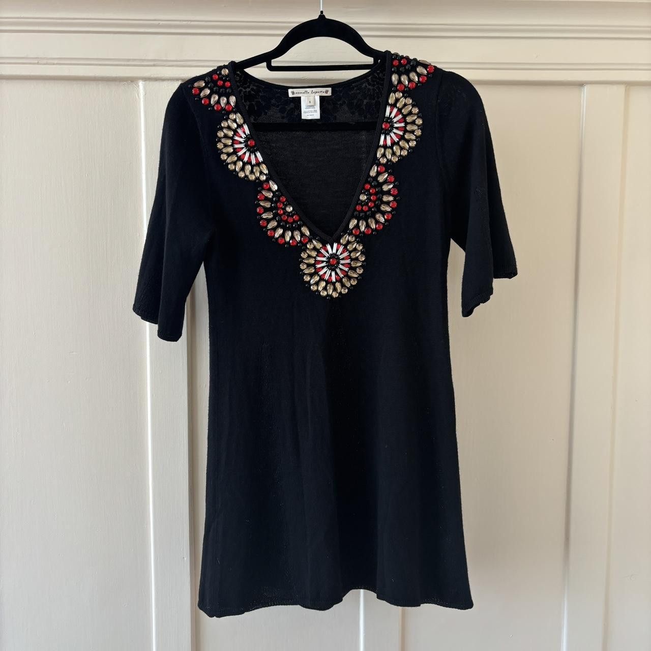 Nanette Lepore Vintage Boho Mini 100% Merino Dress/Tunic Size S / US 4 / IT 40 - 2 Thumbnail