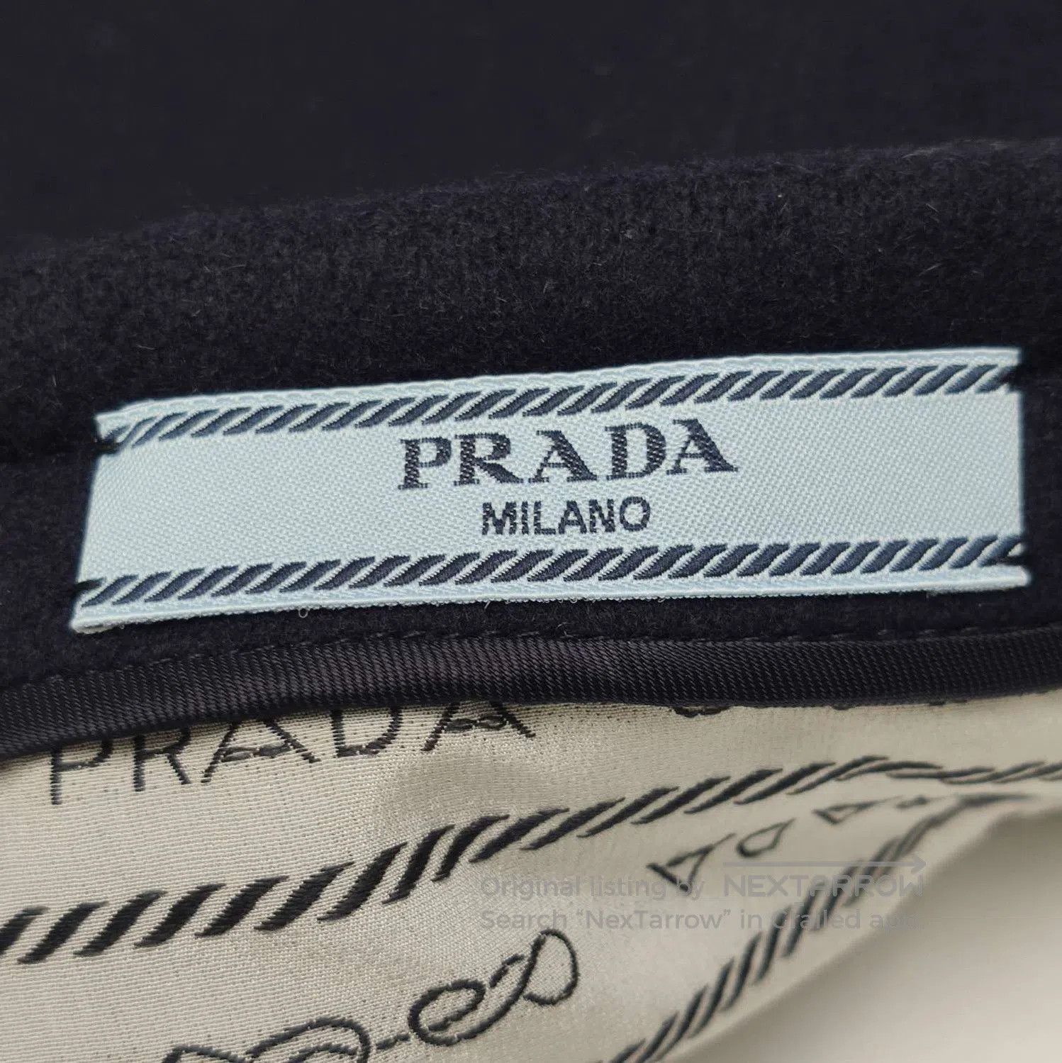 Prada Prada Logo Embellished Wool Blend Skirt . Size 22" - 5 Thumbnail