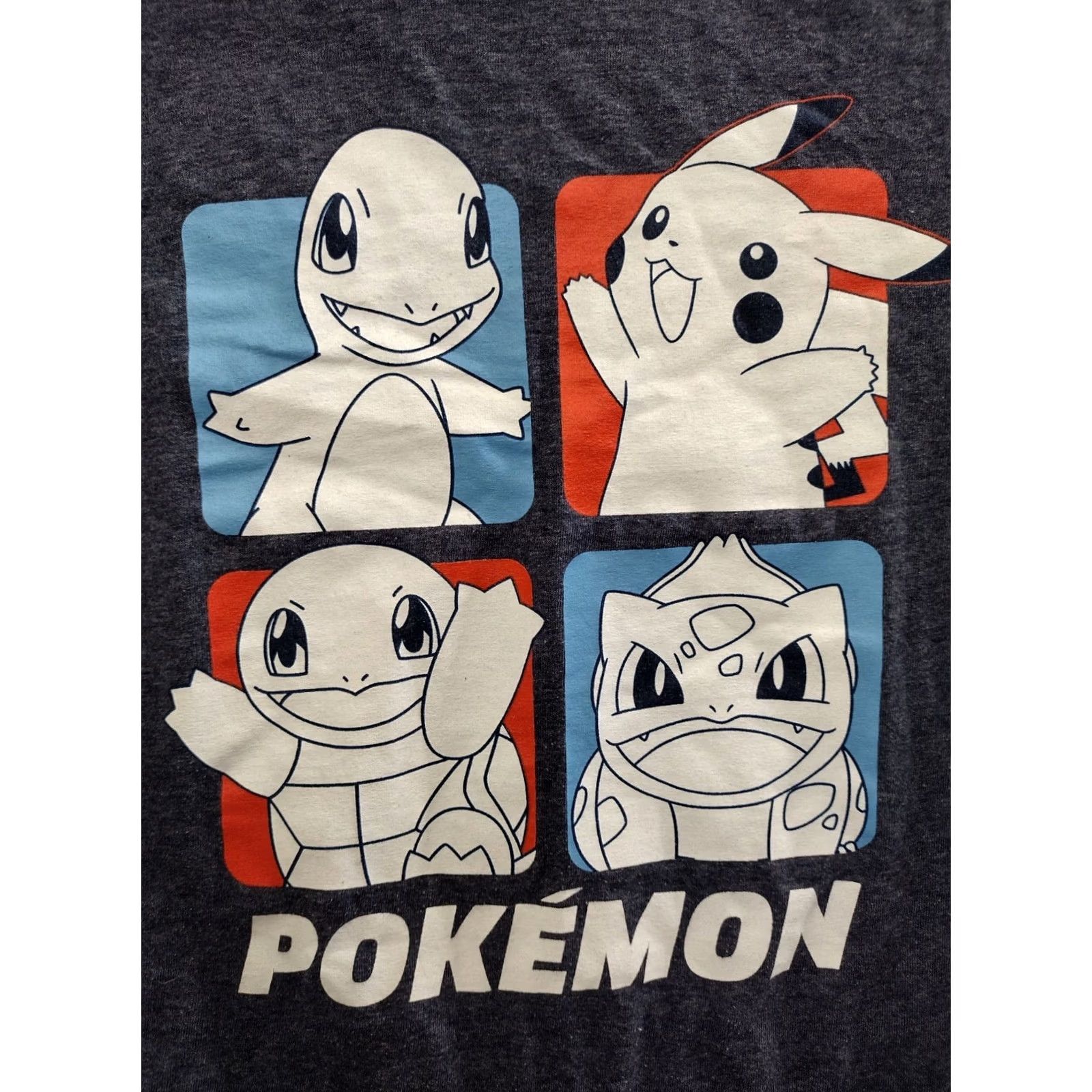 Vintage Pokemon Shirt Mens Pikachu Squirtle Bulbasar Froakie Speckled Navy Shirt New M Size US M / EU 48-50 / 2 - 3 Thumbnail