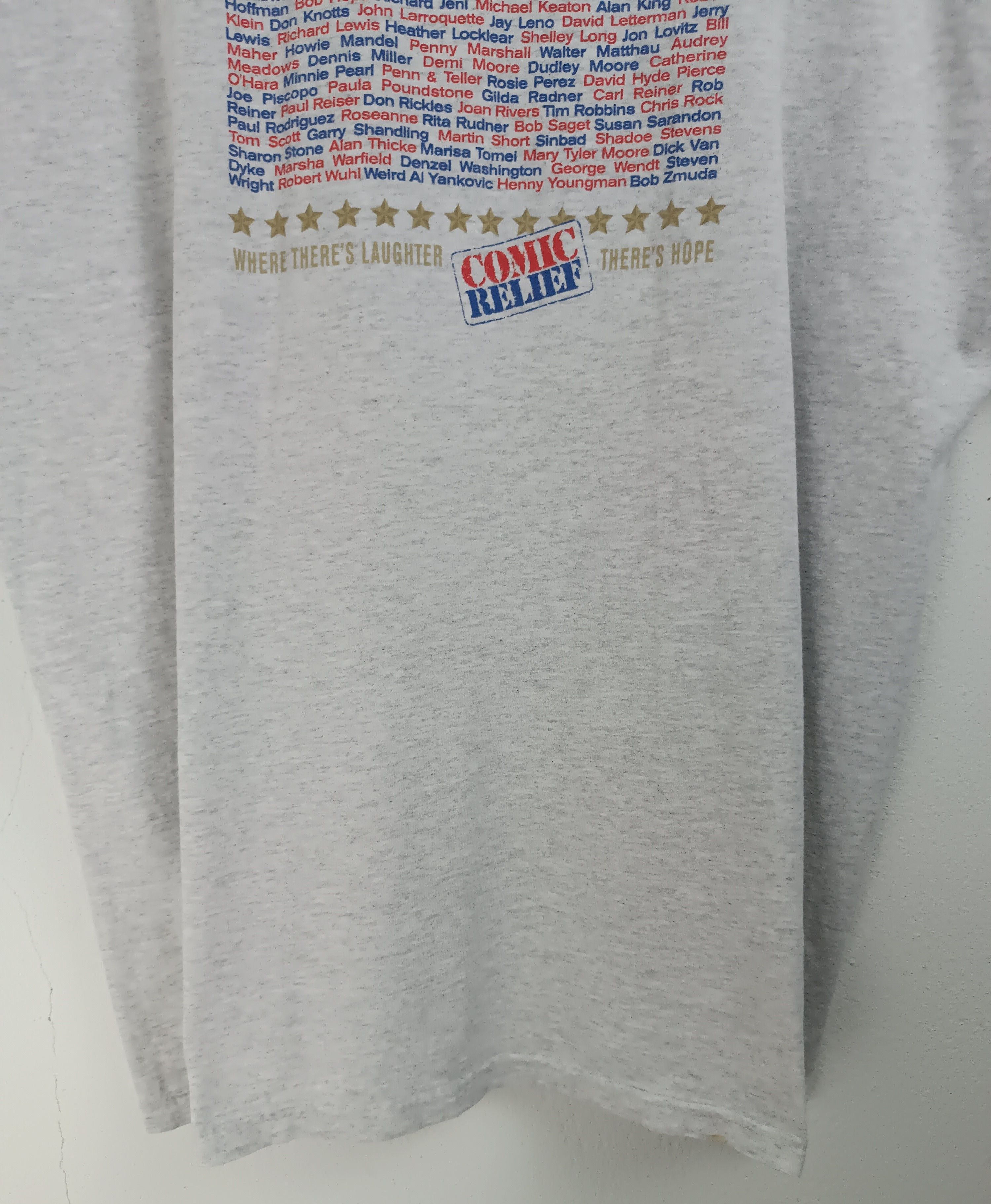 Vintage VINTAGE 90'S COMIC RELIEF UNITED ROBIN WILLIAMS WHOPPI TEE Size US XL / EU 56 / 4 - 13 Thumbnail