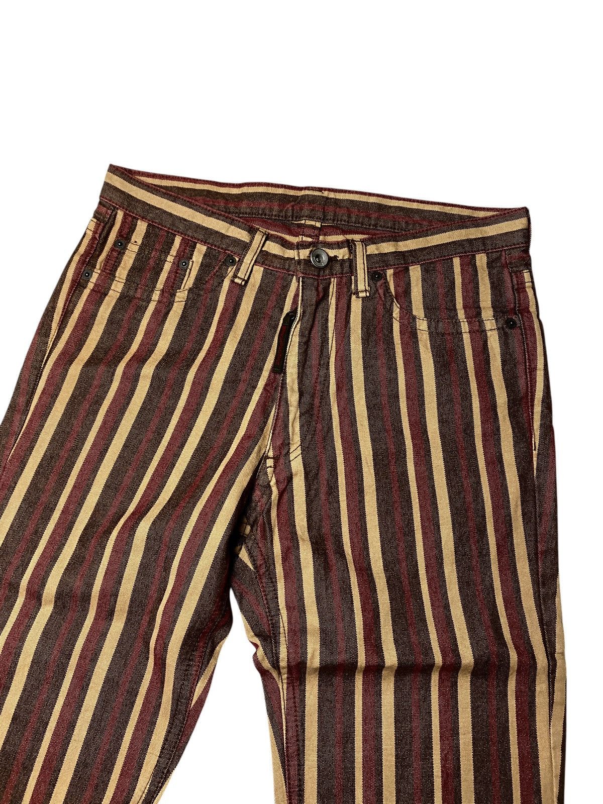 If Six Was Nine 2000's 291295 Homme Tuxedo Pinstripe Flared Pants Size US 28 / EU 44 - 3 Thumbnail