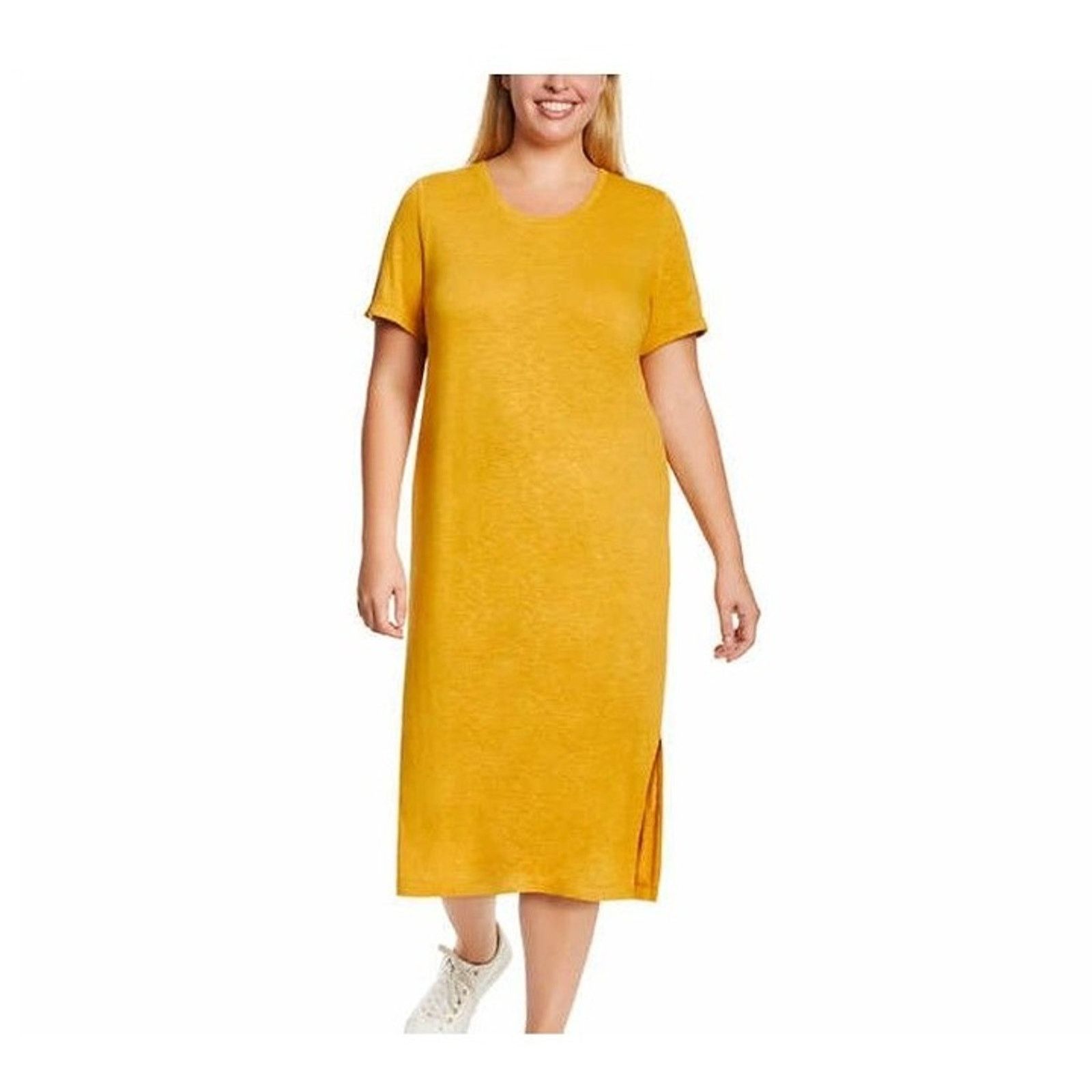 Jessica Simpson Jessica Simpson Yellow Dress Womens Midi Dress XXLarge Size XXL / US 16-18 / IT 52-54 - 8 Thumbnail
