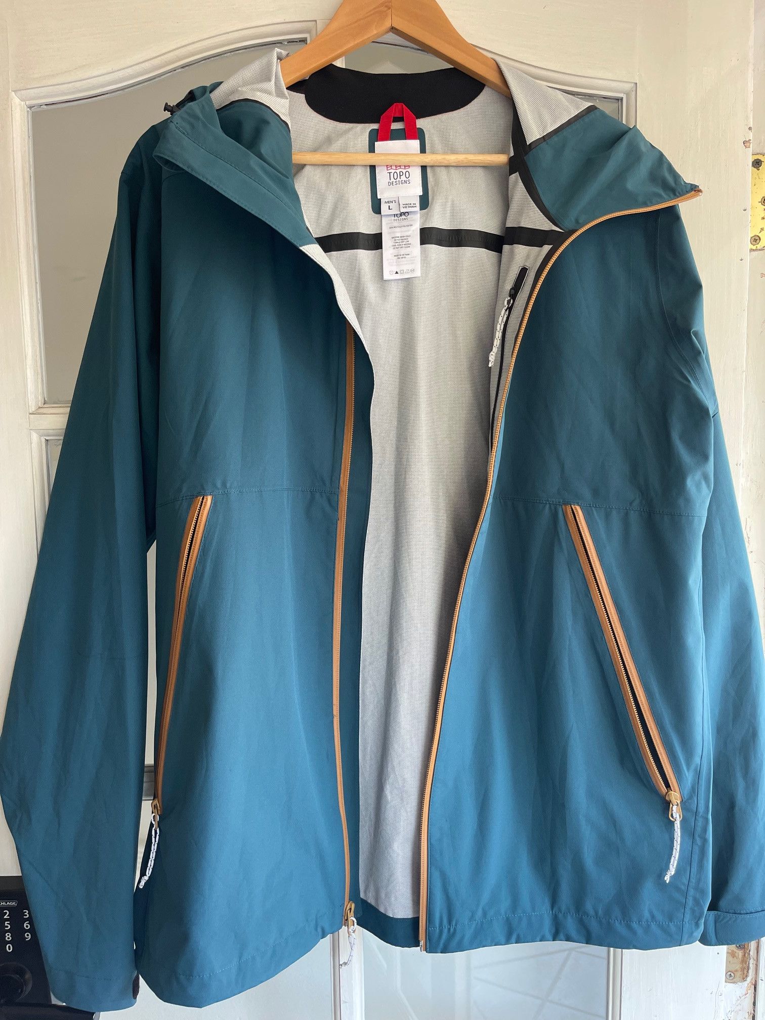 image of Topo Designs- Global Jacket- Men's Size L in Pond Blue