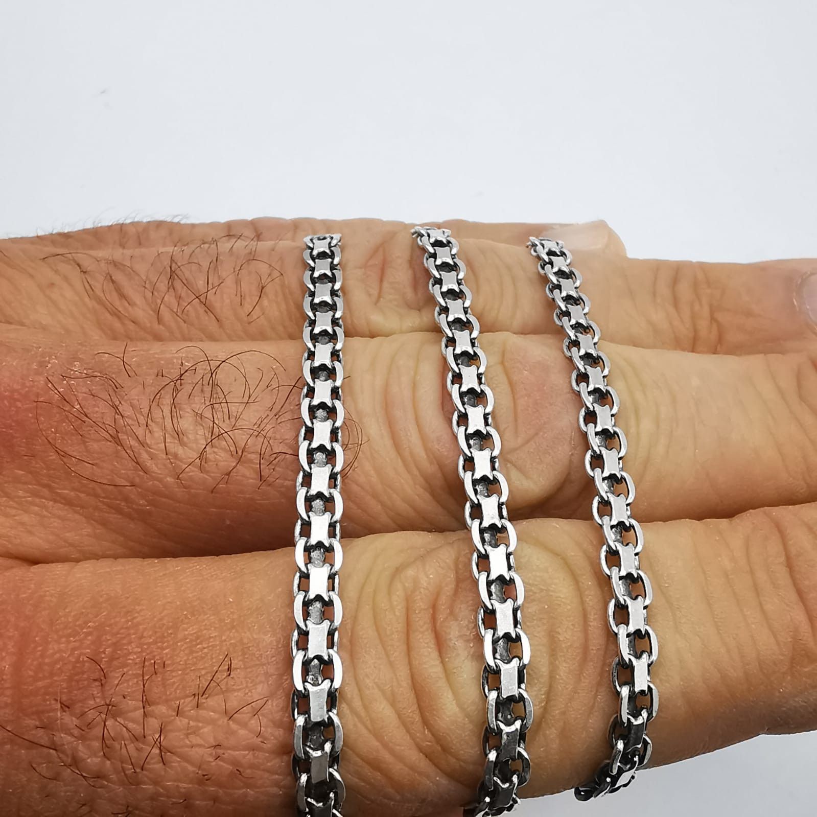 Vintage Vintage Fine Jewelry Chain, 925 Sterling Silver, Signed Size ONE SIZE - 8 Thumbnail