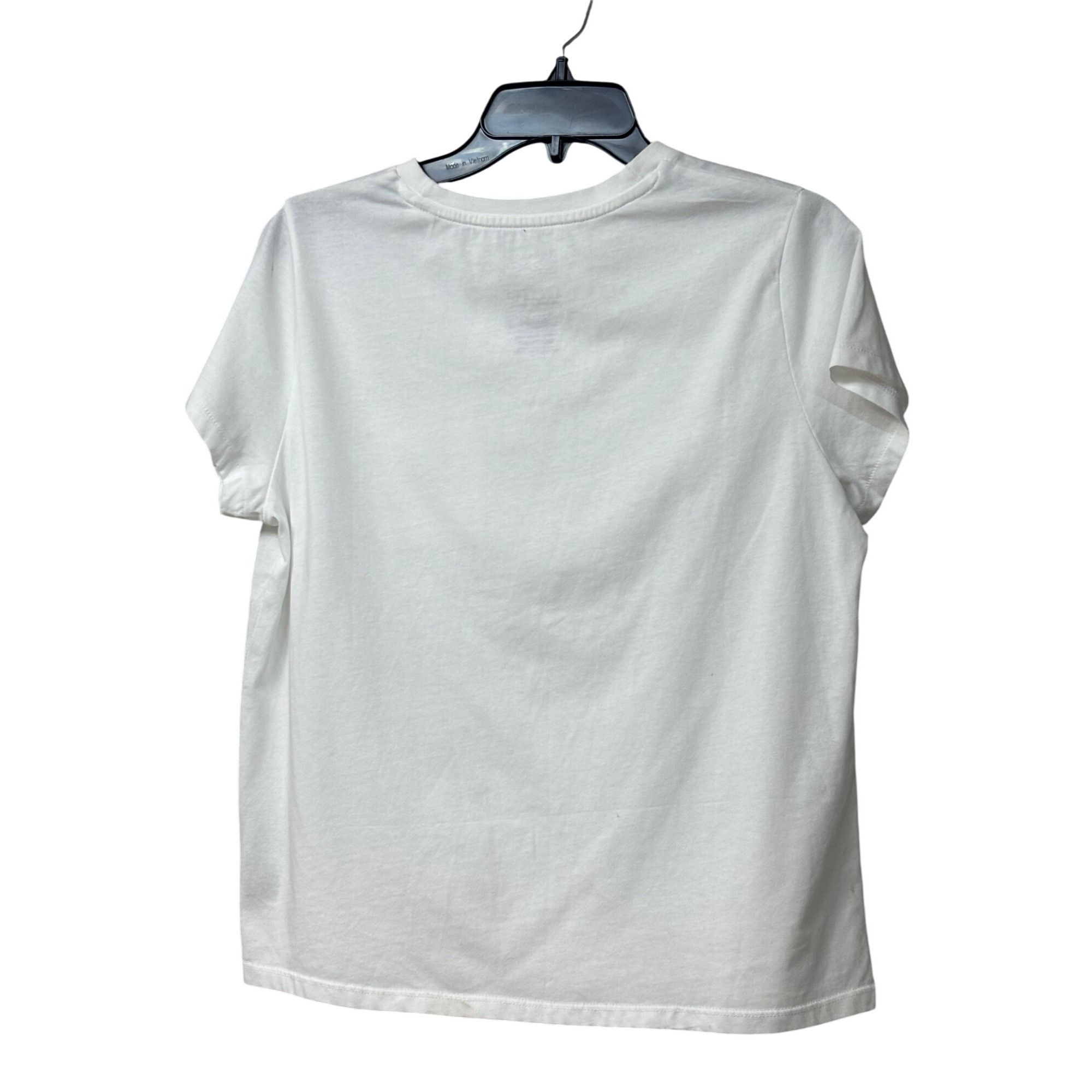 Reebok Reebok Women's Active Small-Logo Pocket Cotton T-Shirt, Whit Size L / US 10 / IT 46 - 8 Thumbnail