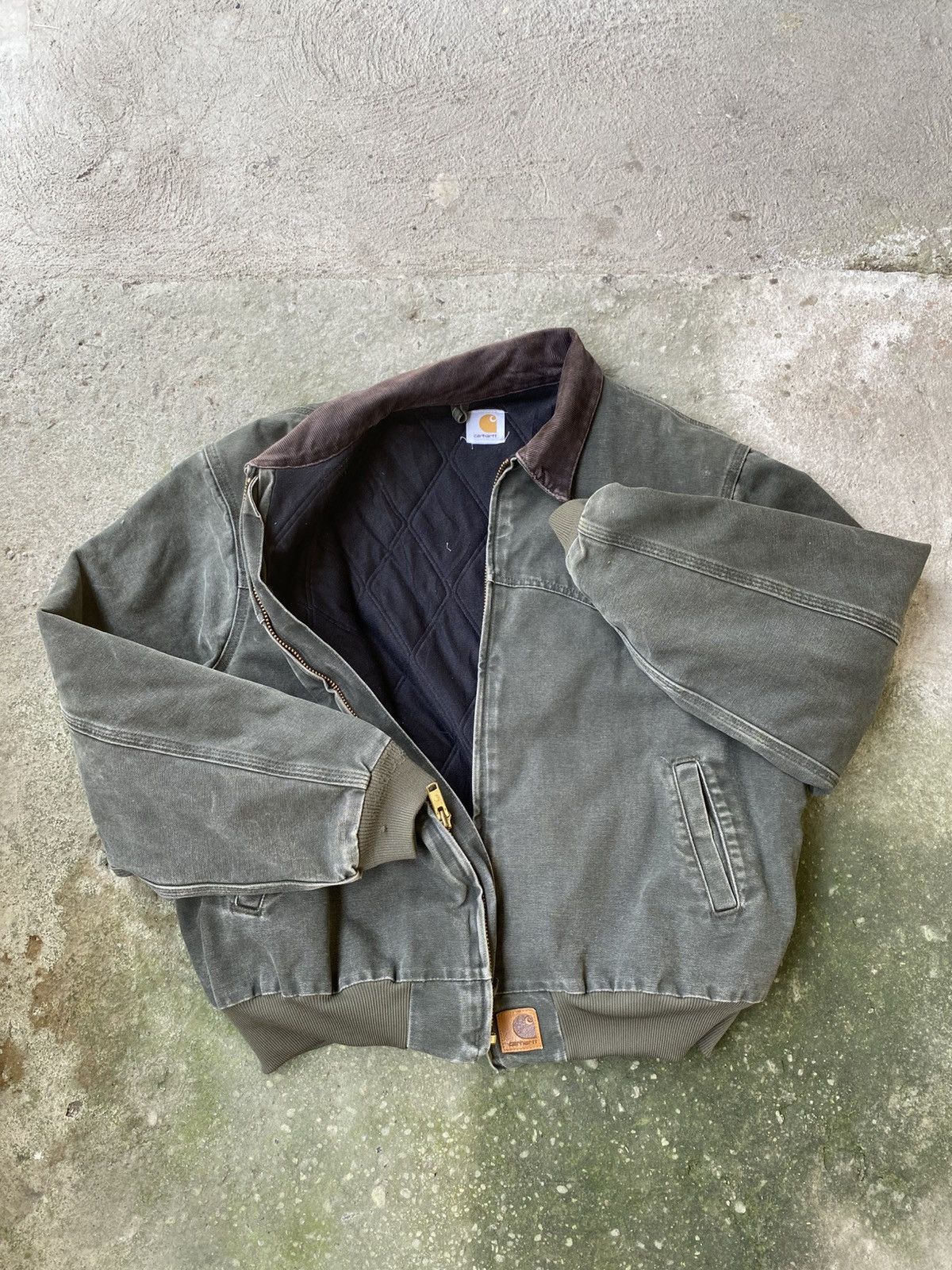 Carhartt SOLD OUT Vintage Carhartt Santa Fe Mos Green Big Patch Size US XL / EU 56 / 4 - 10 Thumbnail