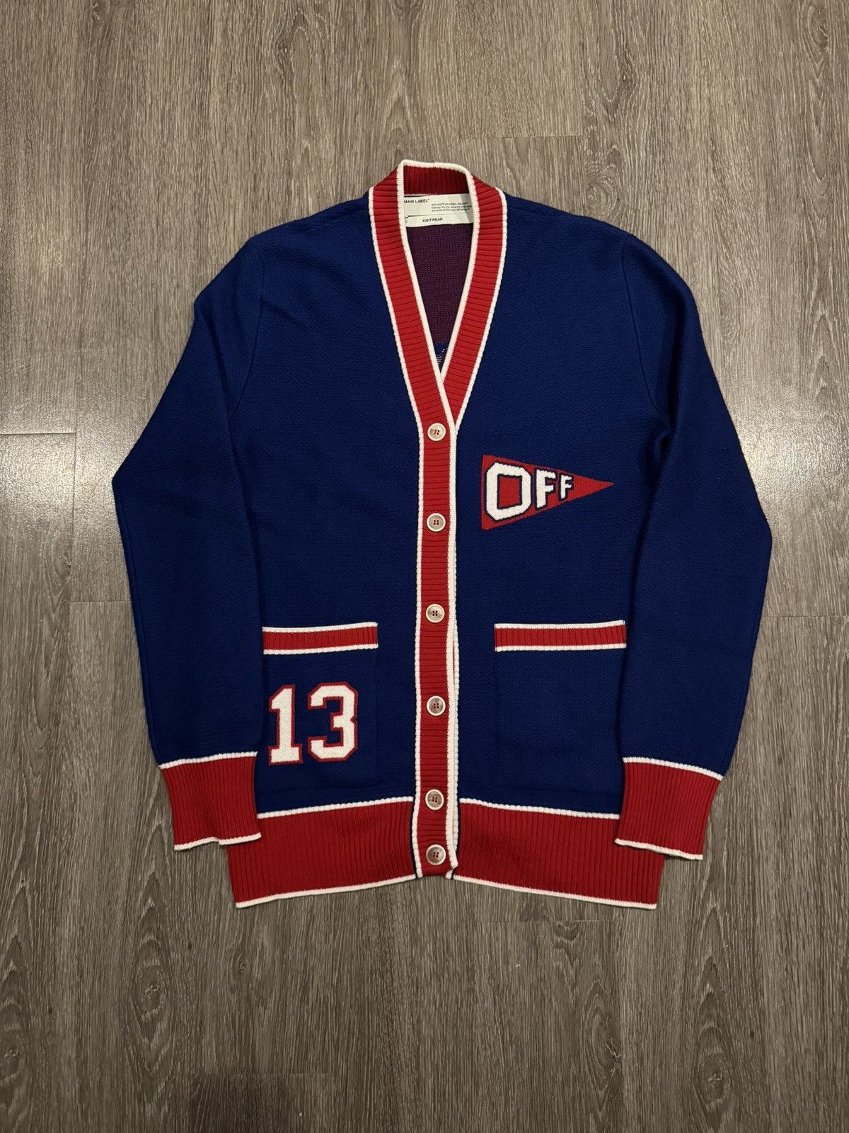 Off-White Off White Flags Cardigan Sweater Size US L / EU 52-54 / 3 - 2 Thumbnail