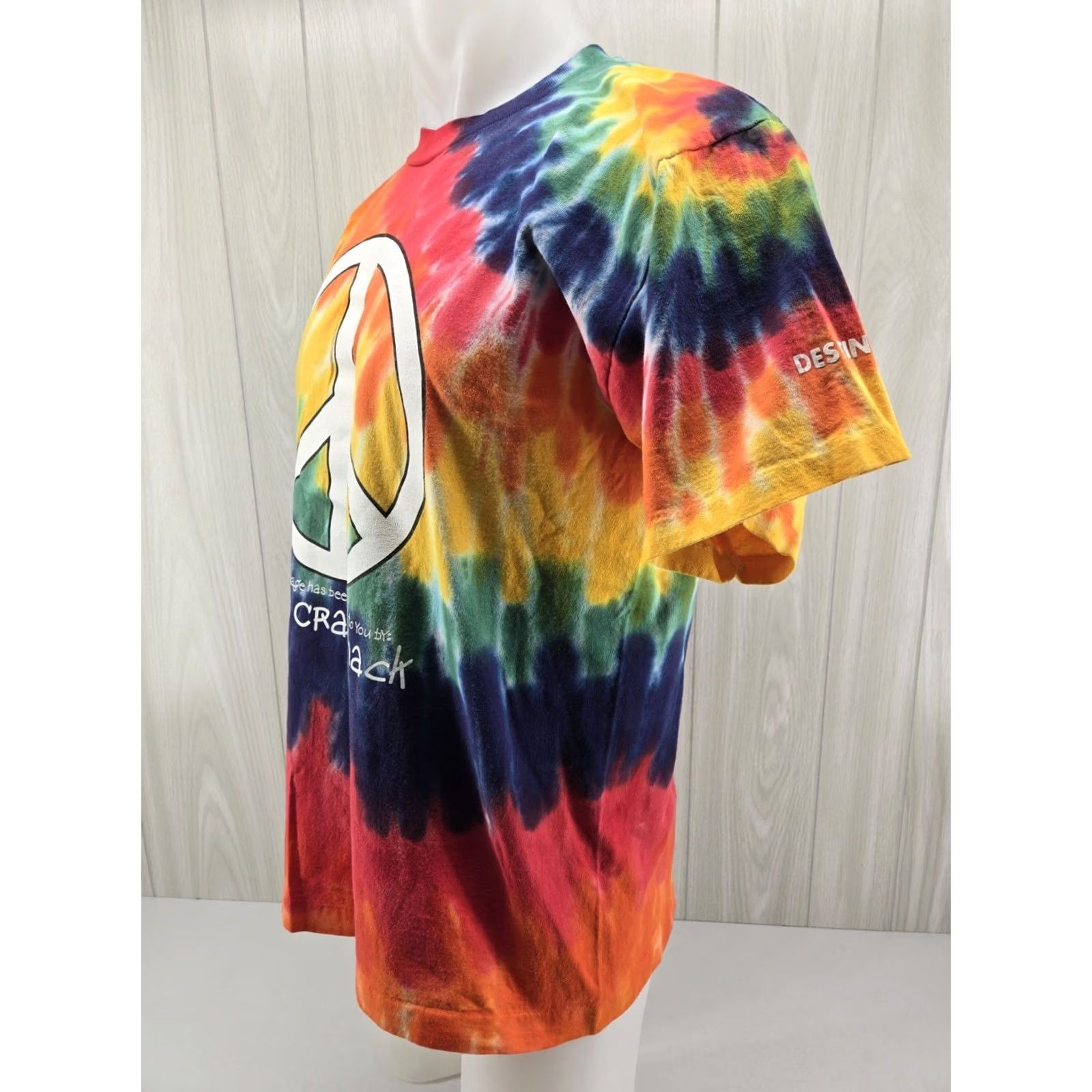 destin VINTAGE 90s Joe's Crab Shack T-Shirt Large Tie Dye Peace Love Destin Shirt Mens Size US L / EU 52-54 / 3 - 4 Thumbnail