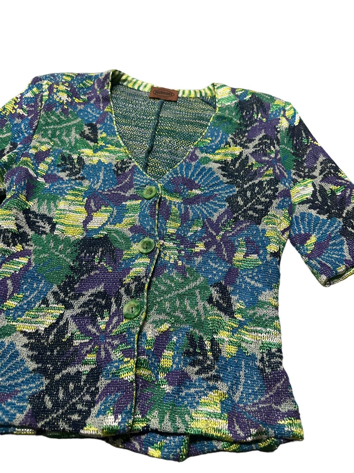 Designer Missoni knit cropped jacket Size S / US 4 / IT 40 - 4 Thumbnail