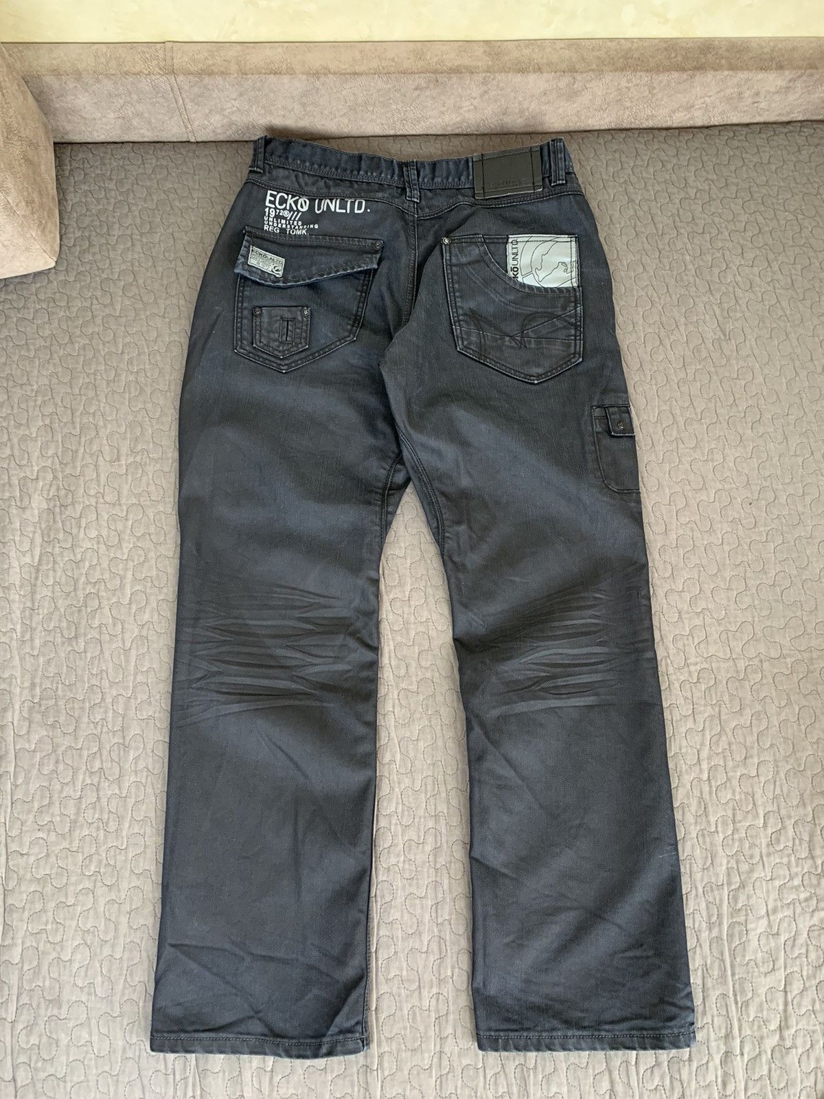 Ecko Unltd. Ecko Unltd. Big Logo Denim Jeans Size US 34 / EU 50 - 2 Thumbnail