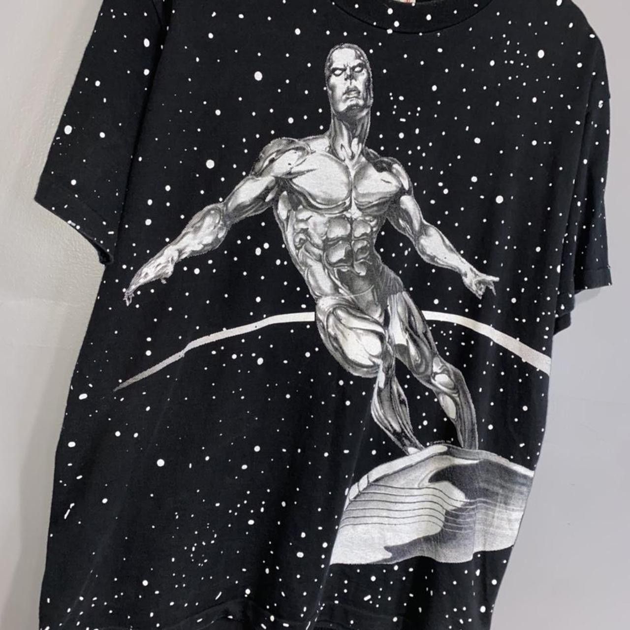 Vintage Silver Surfer Marvel Comics AOP all over print shirt Size US XL / EU 56 / 4 - 3 Thumbnail