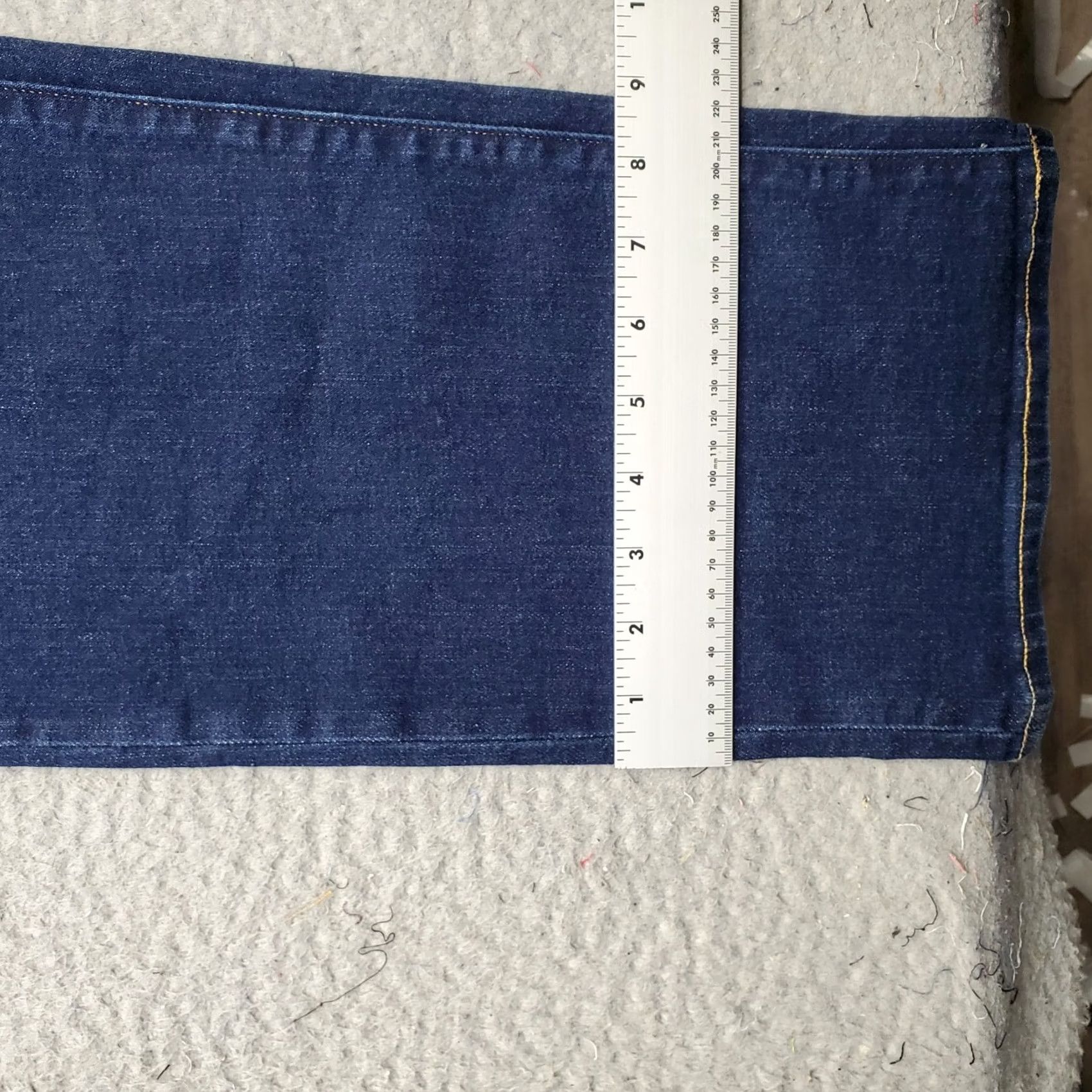 Vintage Mutual Weave Jeans Mens 40x36 Blue Denim Stretch Faded Athletic Fit Tapered Leg Mens Size 40 Blue Regular Denim Jeans Mens Size US 40 / EU 56 - 4 Thumbnail