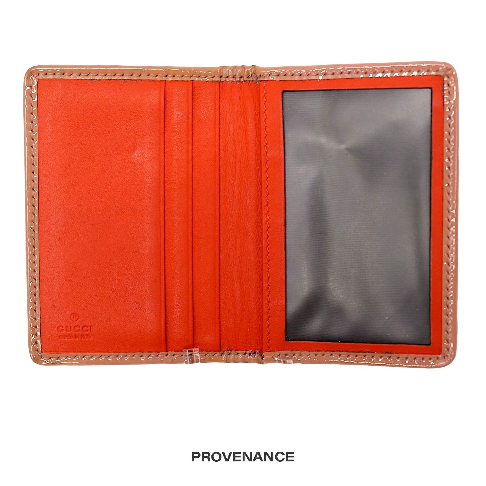 Gucci 🔴 Gucci GG Supreme Bow Pocket Organizer Wallet - Hot Orange Size ONE SIZE - 5 Thumbnail