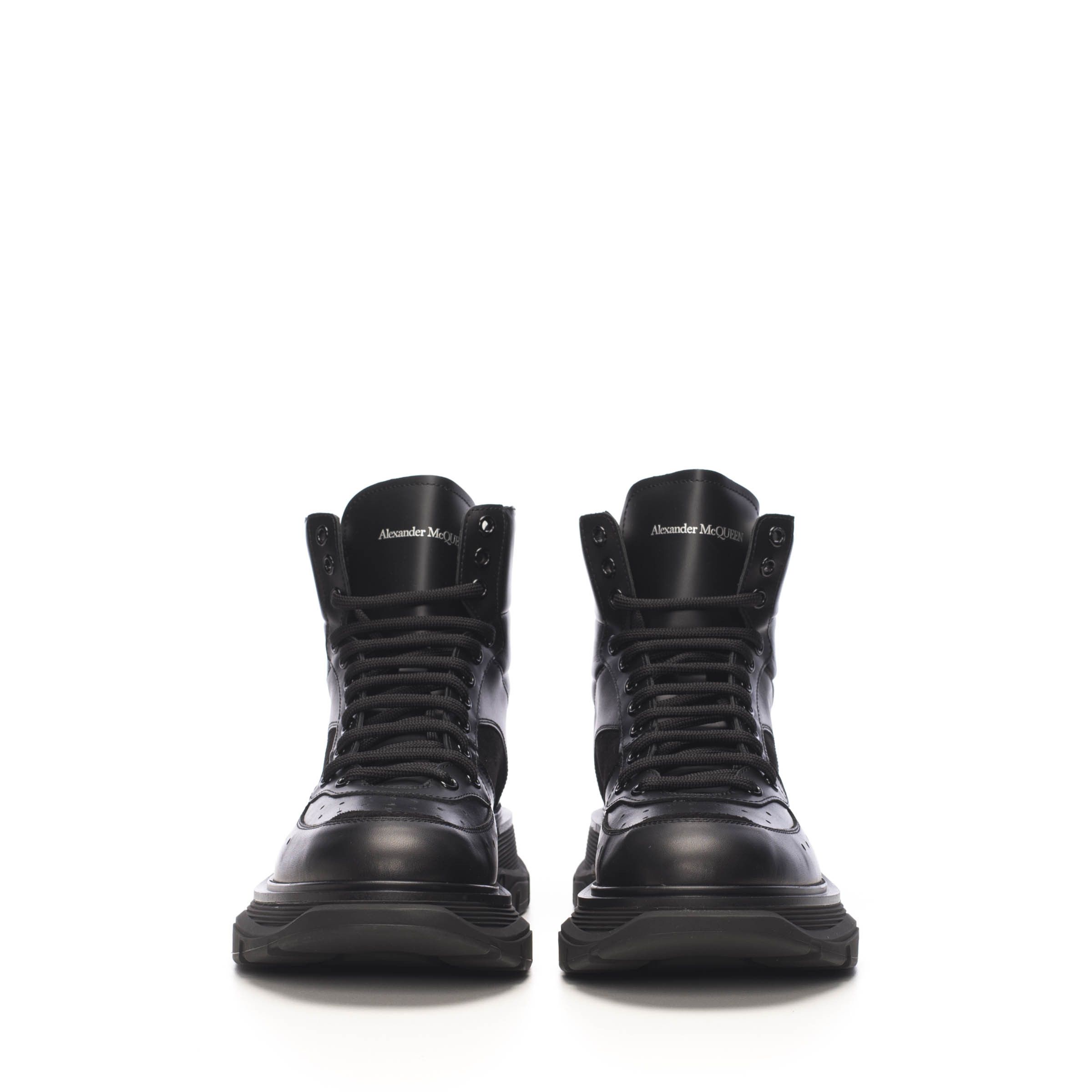 Alexander McQueen Tread Slick Boot In Black Leather Size US 6 / EU 39 - 2 Thumbnail