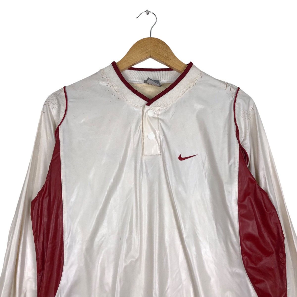 Nike × Vintage Vintage Nike PVC material Rare Shirt Medium Size US M / EU 48-50 / 2 - 3 Thumbnail