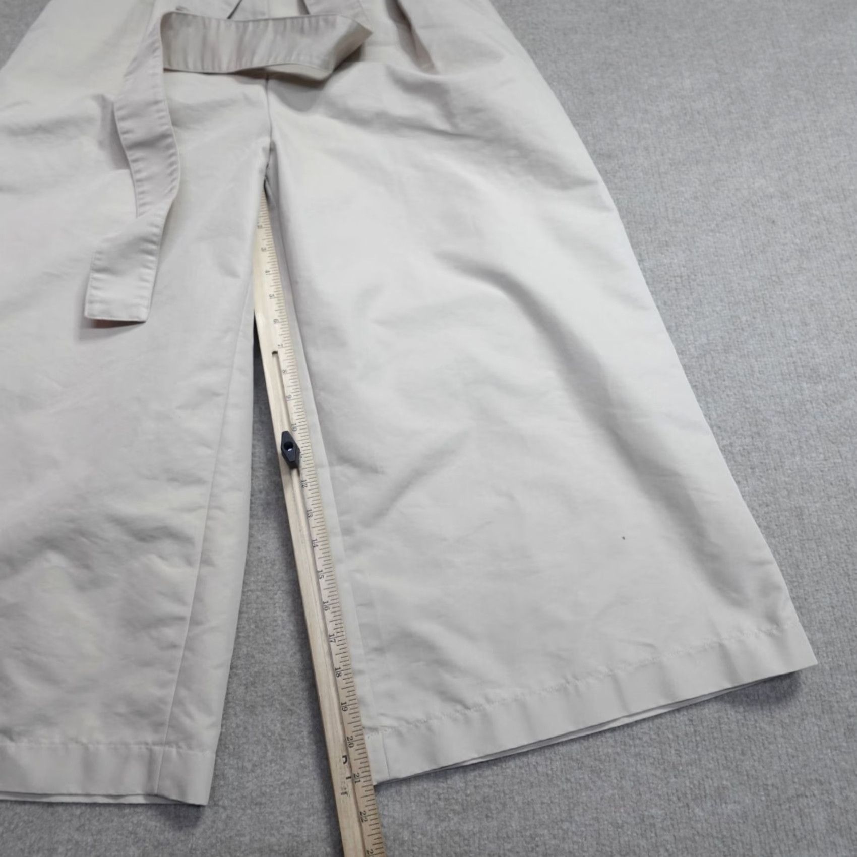 Vintage Caara Womens Pants XL Beige Wide Leg High Rise Belted NEW Size 40" / US 18 - 2 Thumbnail