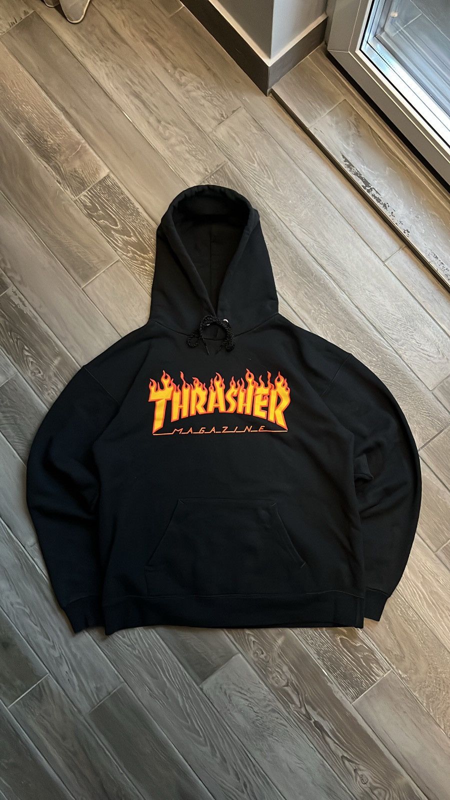 Thrasher × Vintage Hype vintage Thrasher black hoodie Size US S / EU 44-46 / 1 - 2 Thumbnail