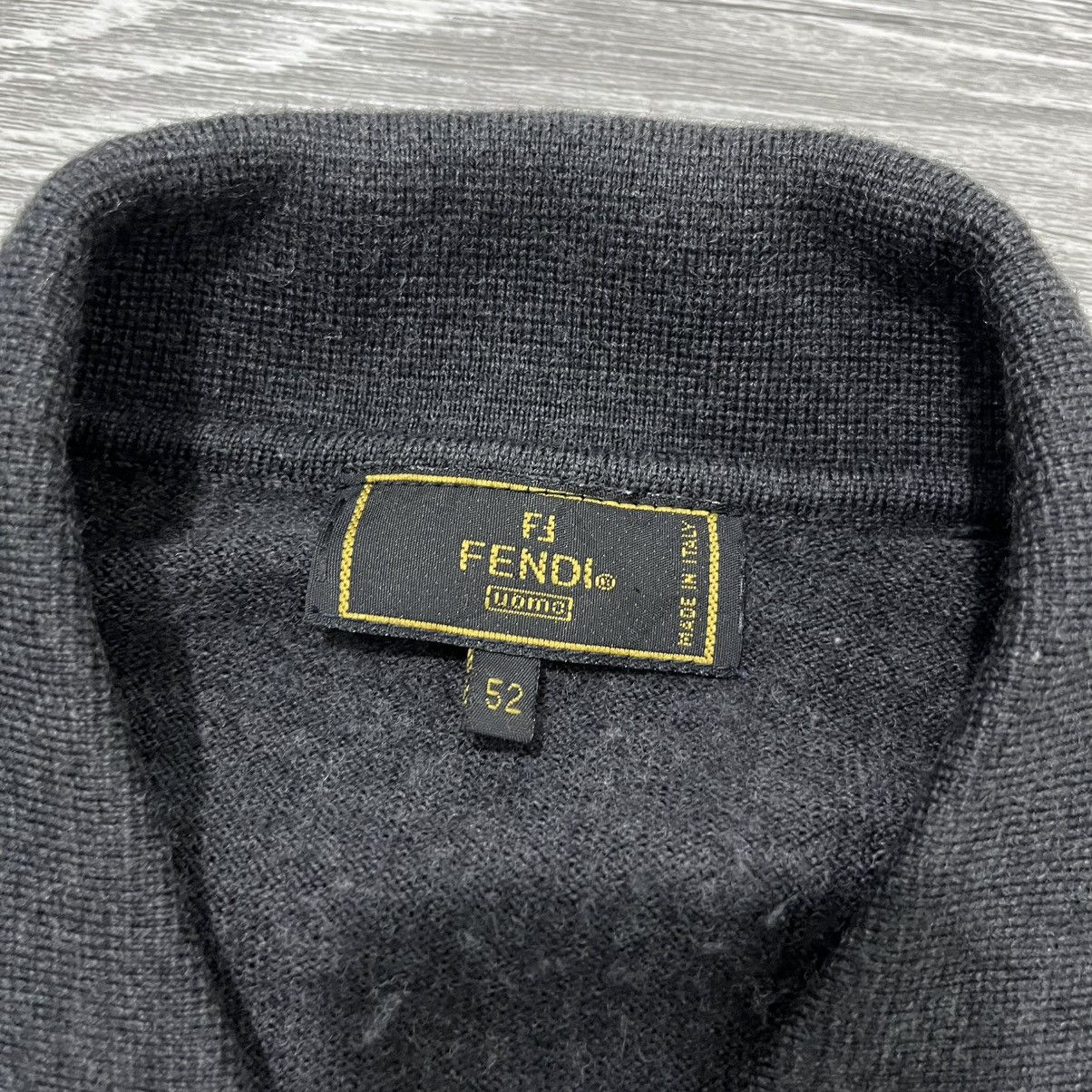 Fendi 2000's Fendi Wool Shirt Collar Polo Knit Luxury Size US L / EU 52-54 / 3 - 6 Thumbnail