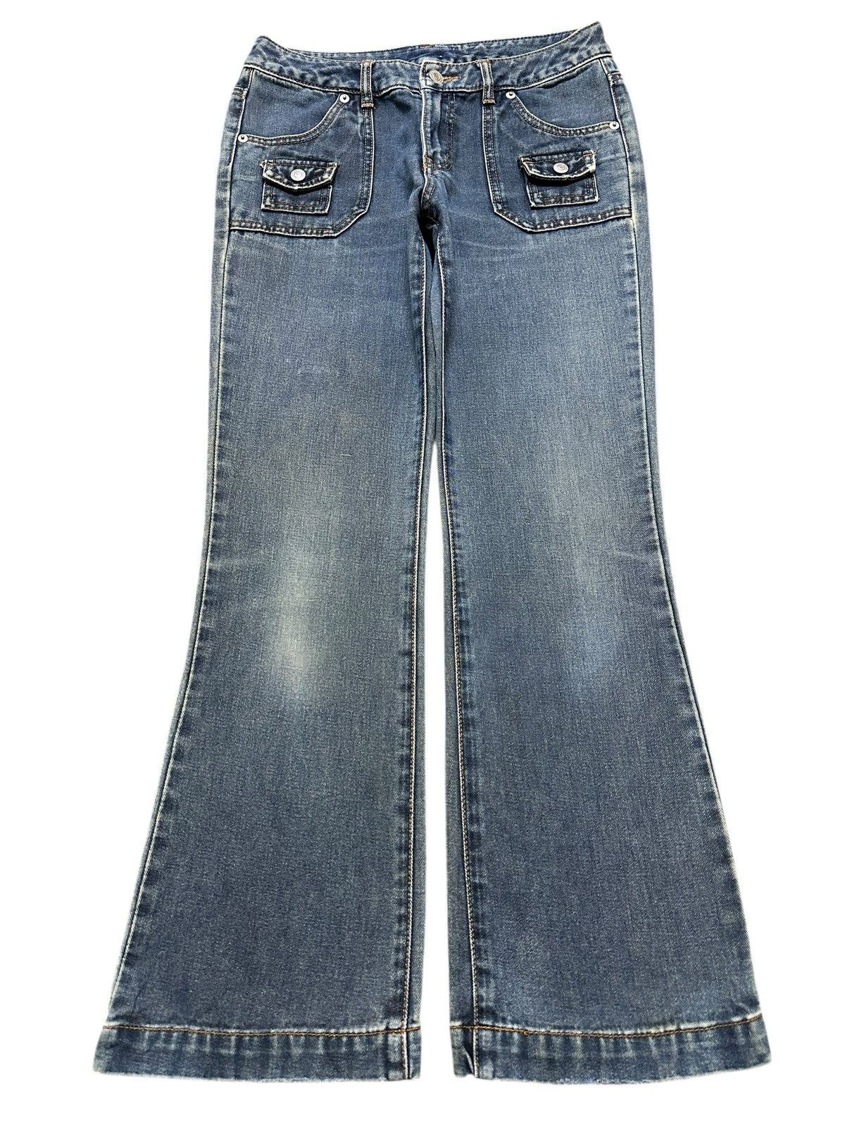Japanese Brand Vintage Japanese Brand Bush Pants Style Wide Leg Jeans Size US 28 / EU 44 - 1 Thumbnail