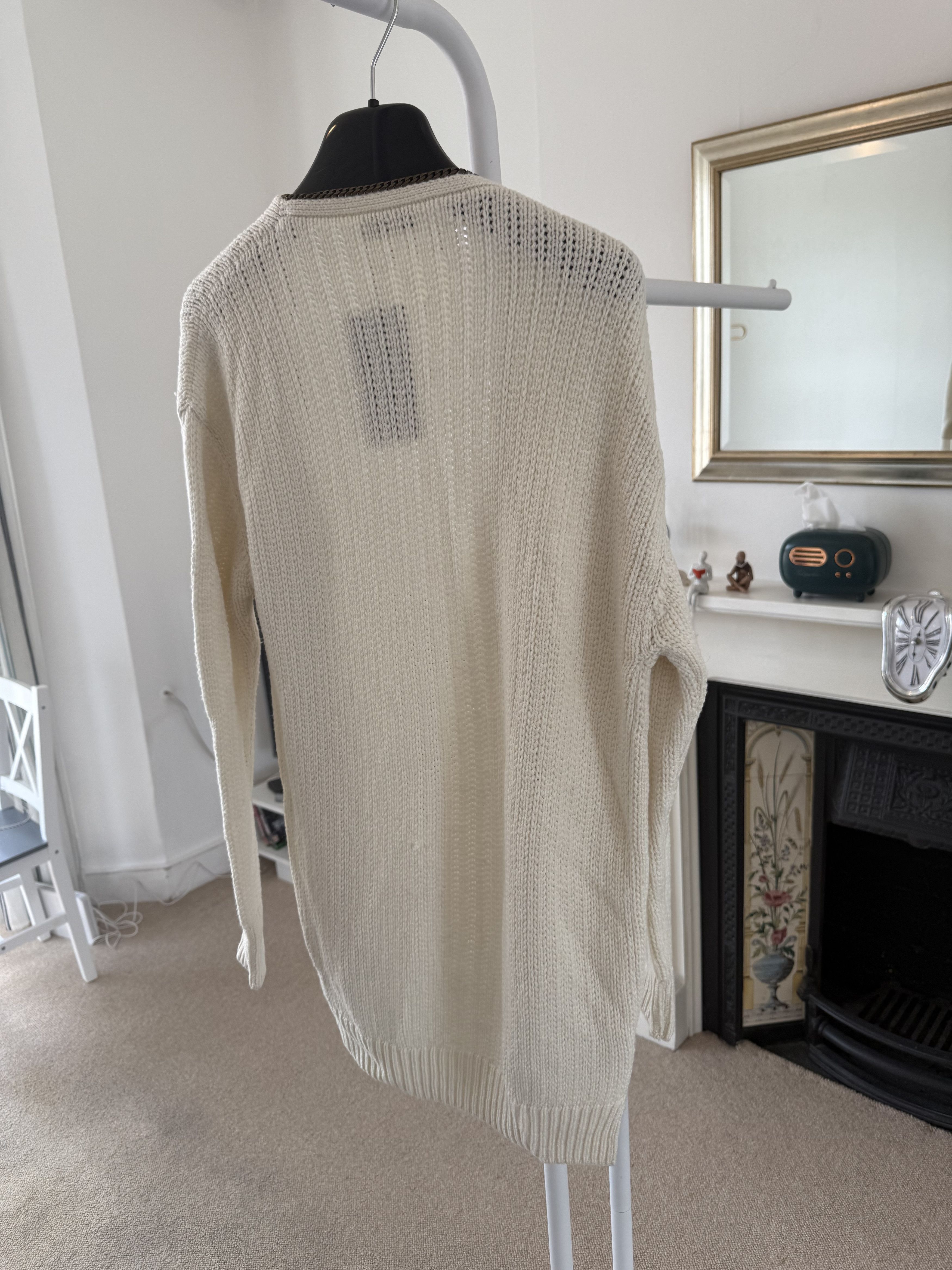 Saint Laurent Paris Saint Laurent Chain Open Knit Sweater Size XS / US 0-2 / IT 36-38 - 3 Thumbnail