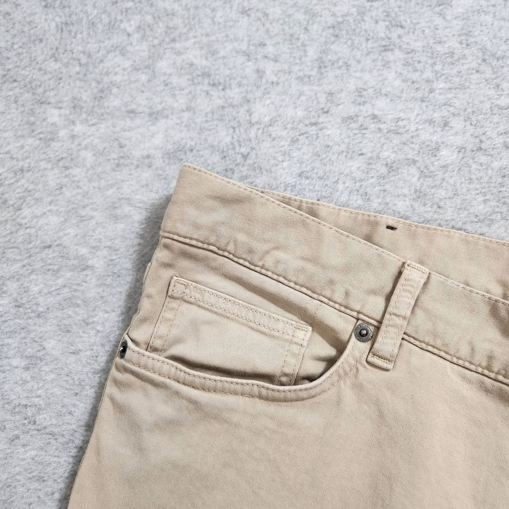 Ermenegildo Zegna Ermenegildo Zegna Pants Mens 38x31 Beige Chino Straight Leg Luxury City 5 Pocket Preppy Size US 38 / EU 54 - 3 Thumbnail