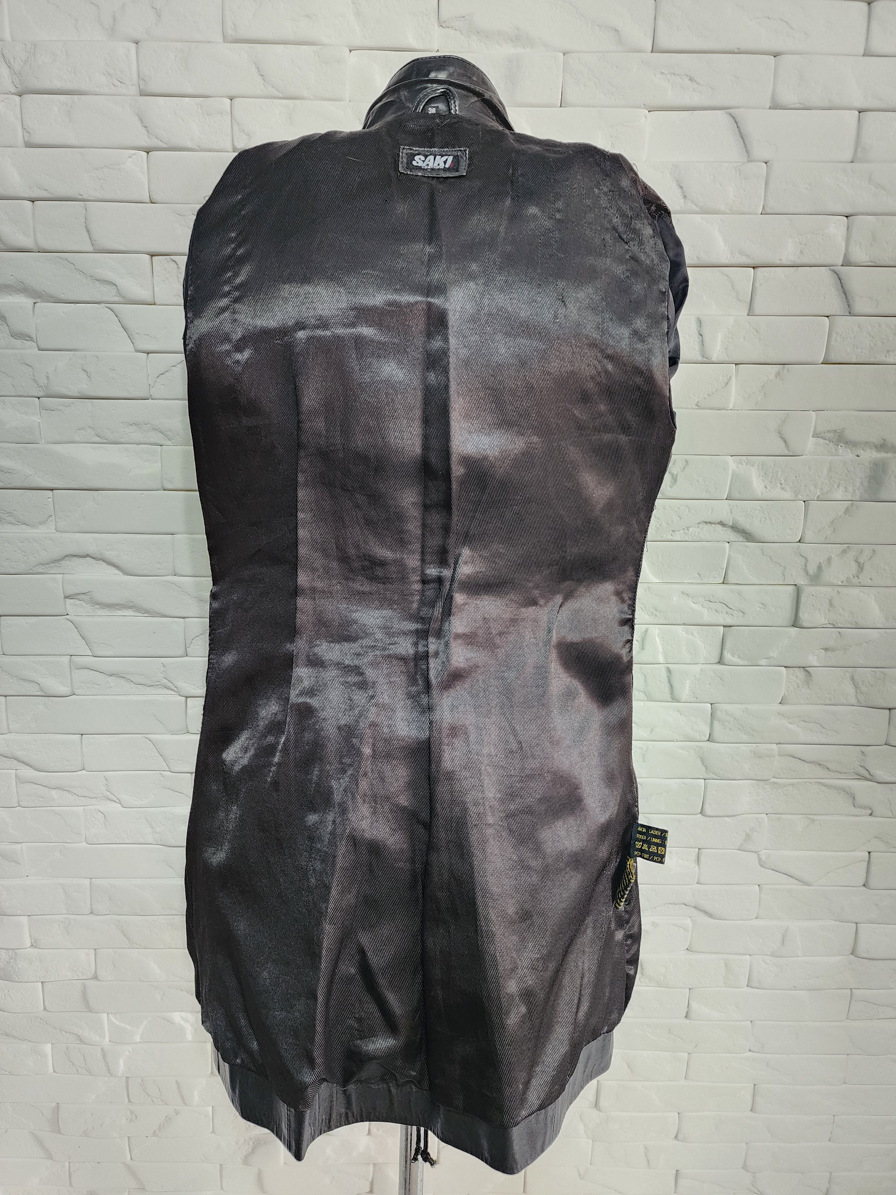 Genuine Leather Stylish long women's leather jacket. Size M / US 6-8 / IT 42-44 - 7 Thumbnail