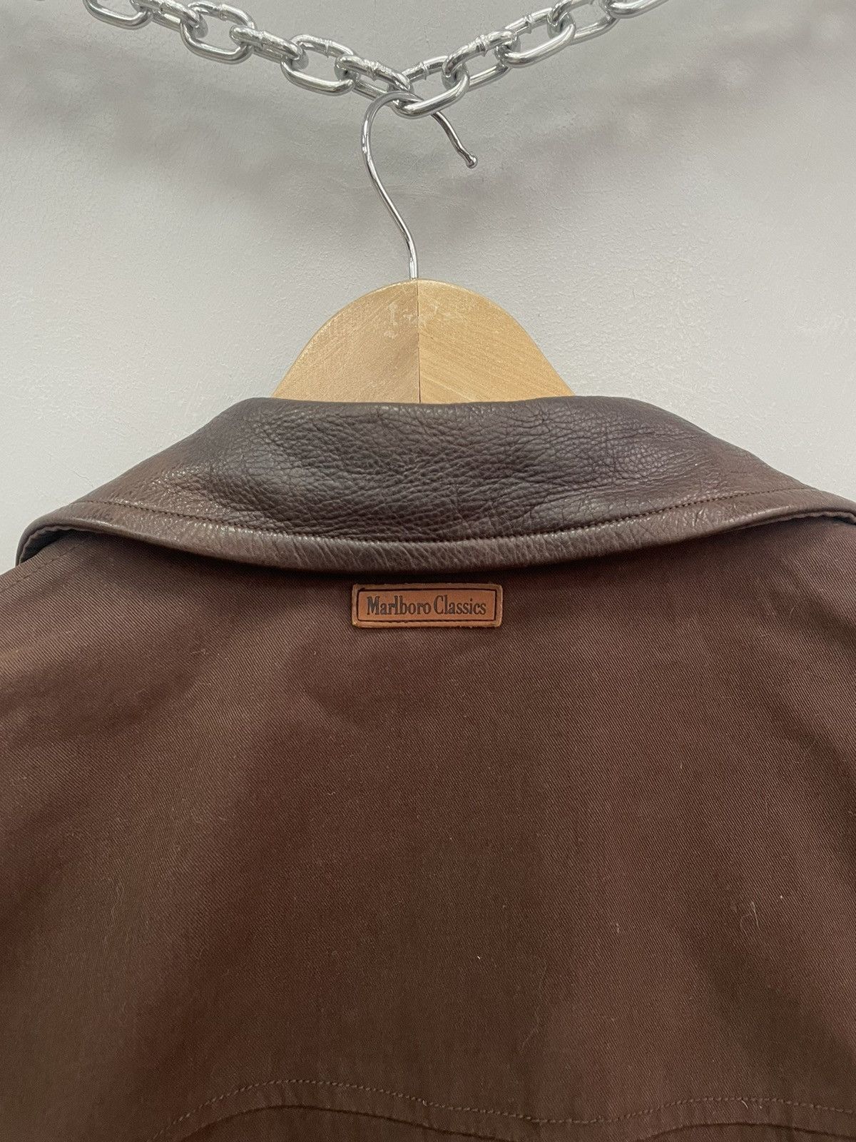 Marlboro × Marlboro Classics × Vintage Vintage Marlboro Classics Brown Jacket Made Italy Coat Size US M / EU 48-50 / 2 - 10 Thumbnail