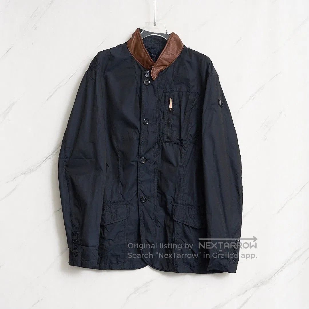 Emporio Armani Emporio Armani Men's Navy Safari Jacket. Size US XL / EU 56 / 4 - 1 Thumbnail