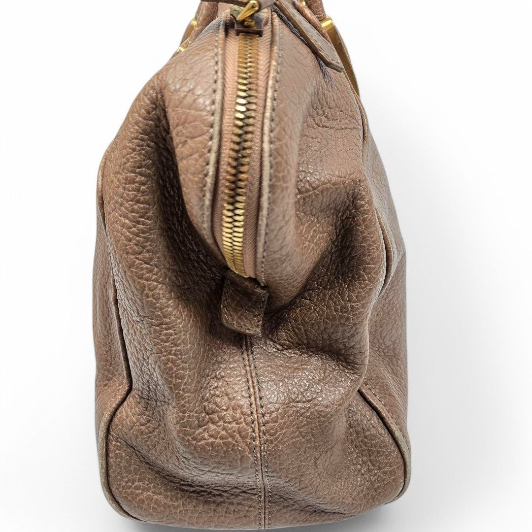 Fendi Fendi - Chameleon Leather Handbag Shoulder Bag FF Gold Size ONE SIZE - 3 Thumbnail
