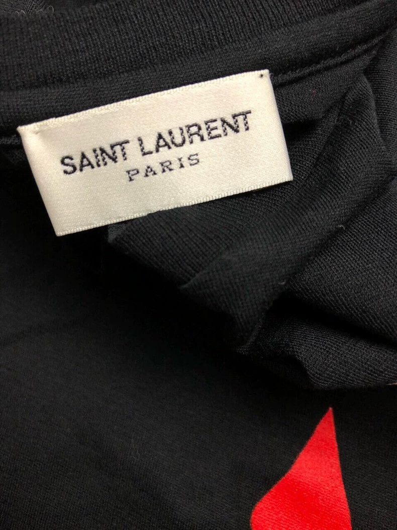 Saint Laurent Paris Saint Laurent Paris Blood tooth short sleeve Size S / US 4 / IT 40 - 2 Thumbnail