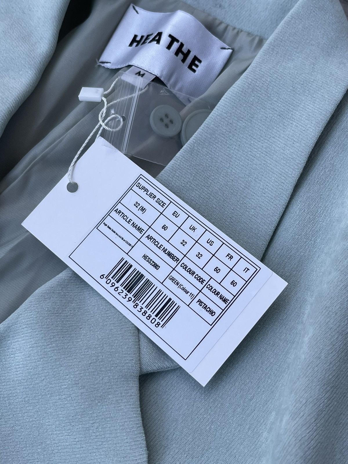 Other !DS! SS23 Heathe Pistachio Green Suit Size 40R - 14 Thumbnail